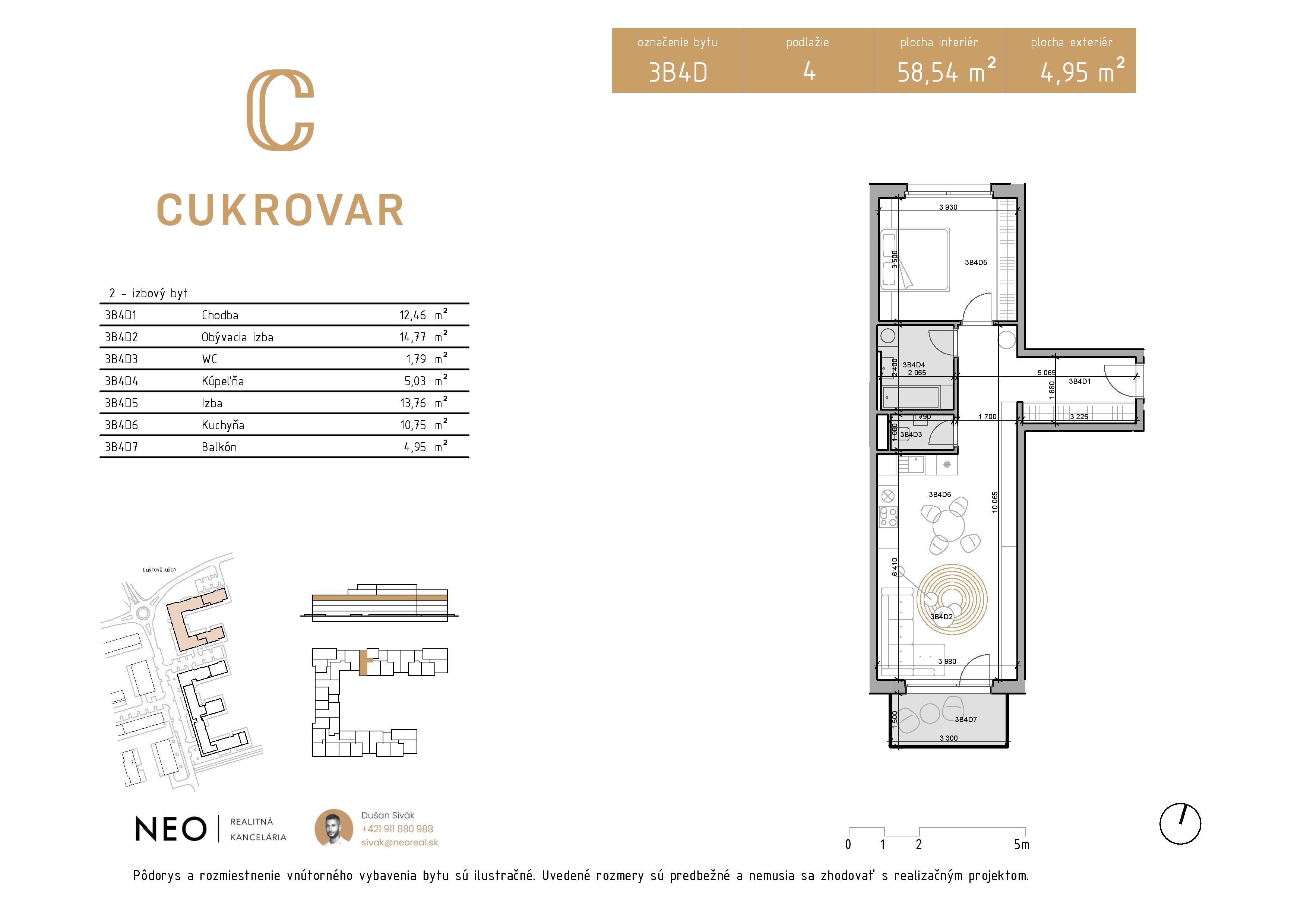 Cukrovar - 3B4D - Pôdorys