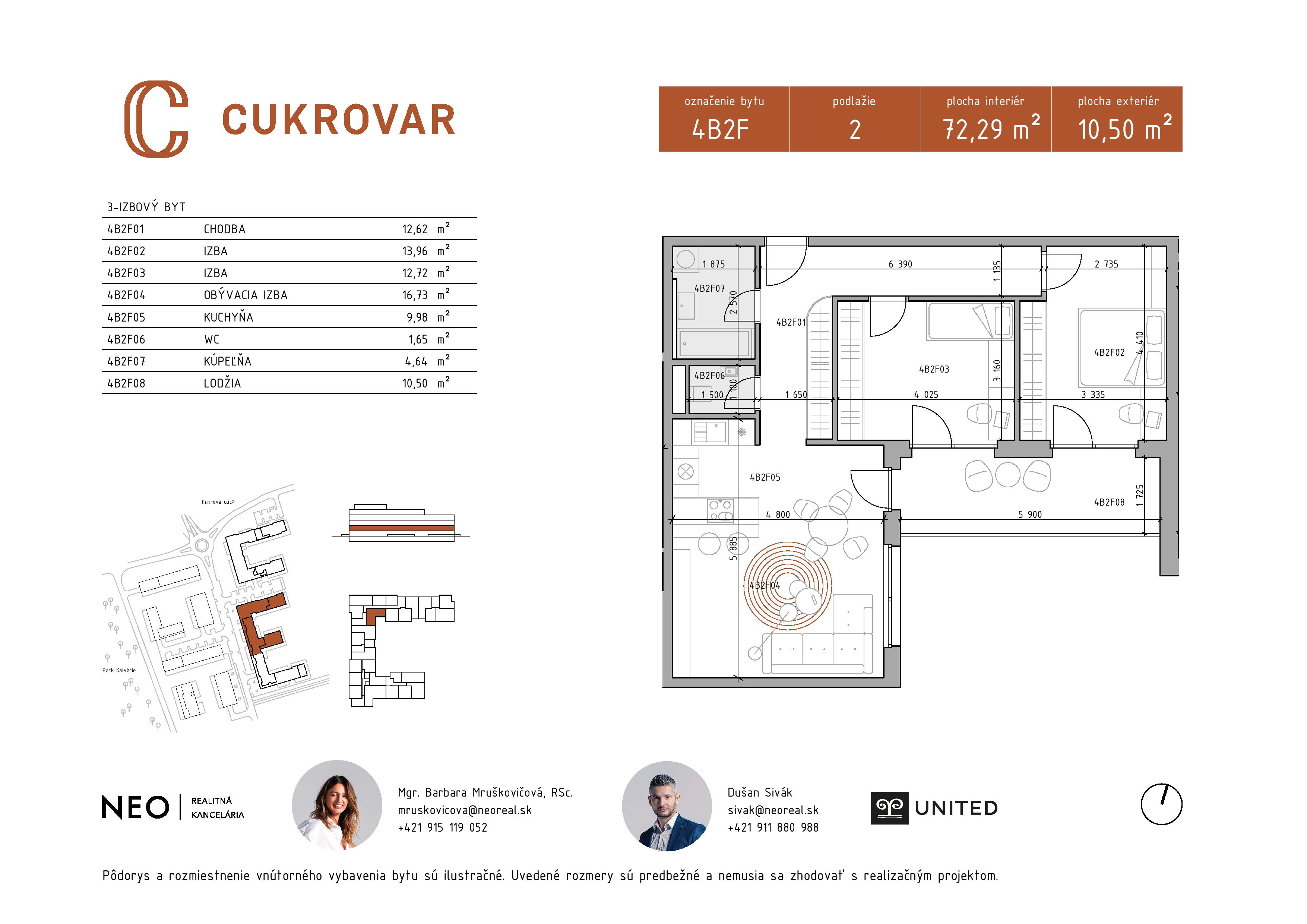 Cukrovar - 4B2F - Pôdorys