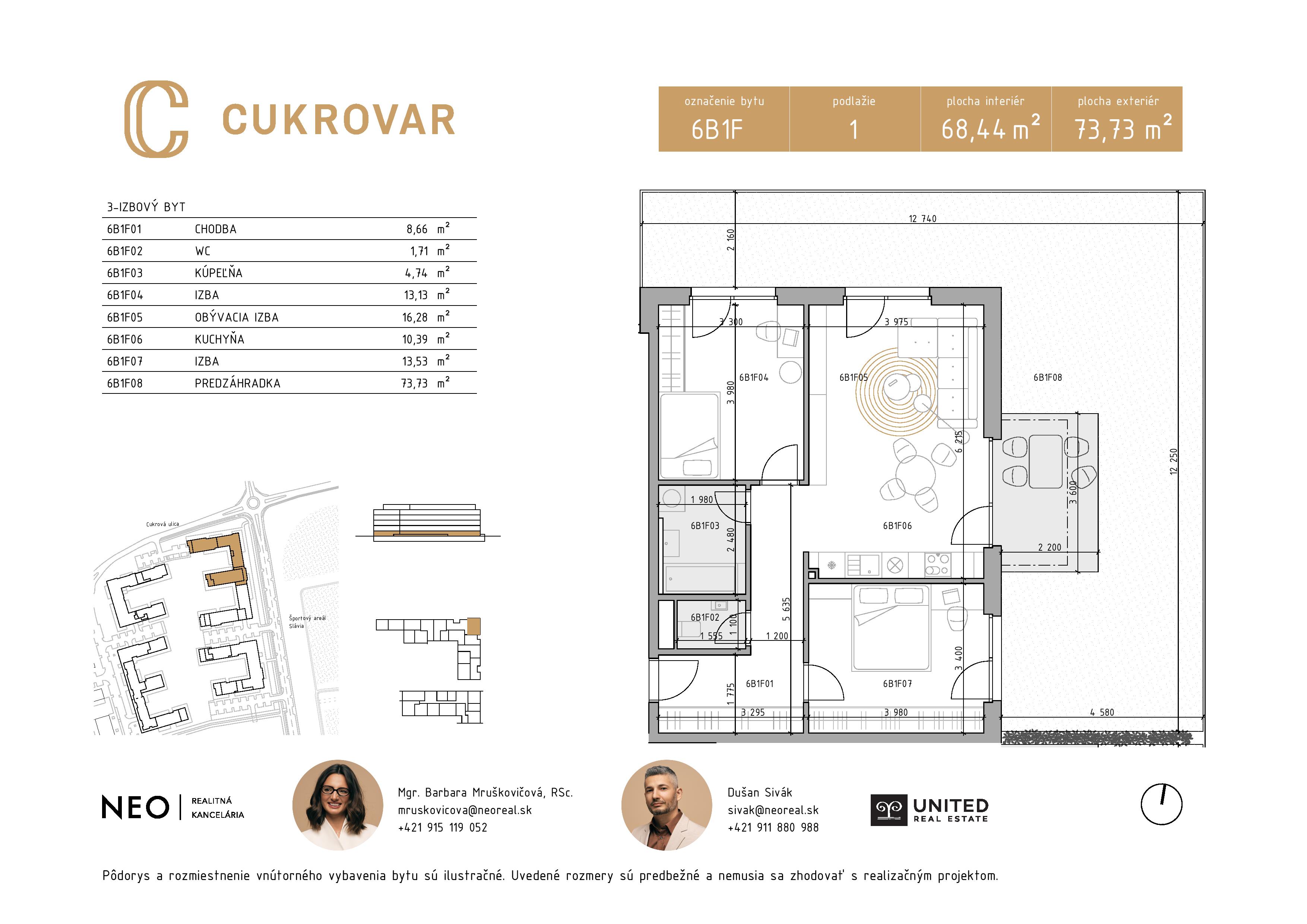Cukrovar - 6B1F - Pôdorys