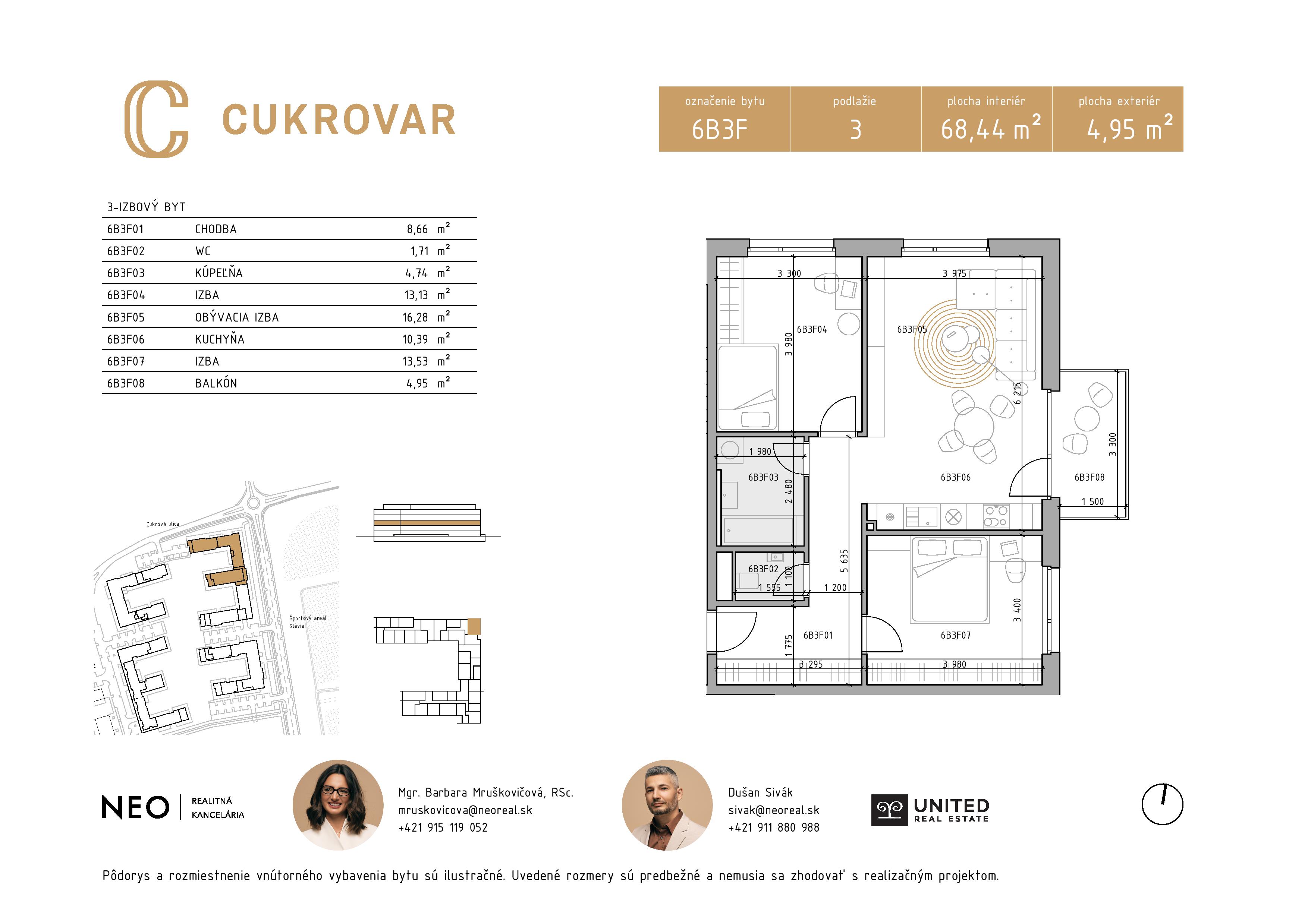 Cukrovar - 6B3F - Pôdorys