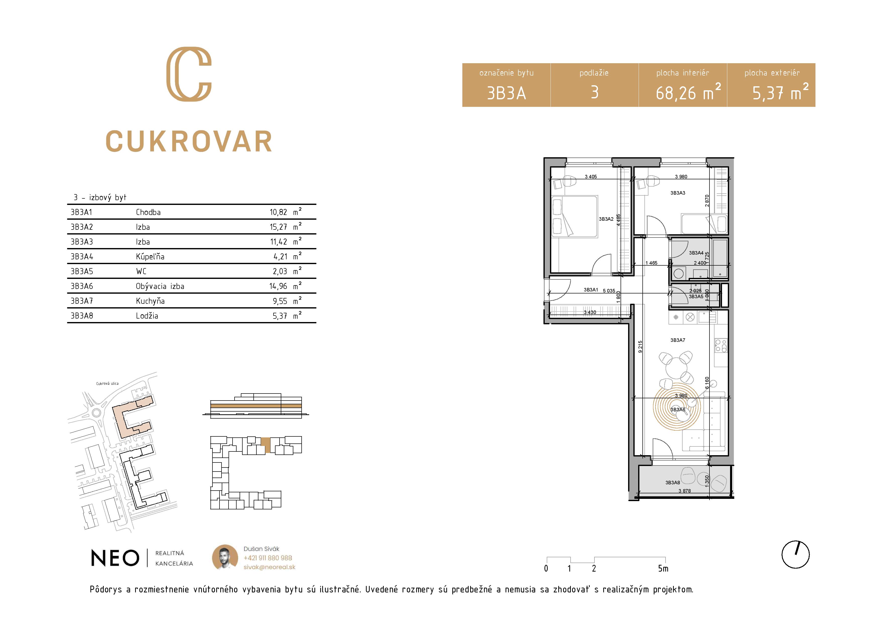 Cukrovar - 3B3A - Pôdorys