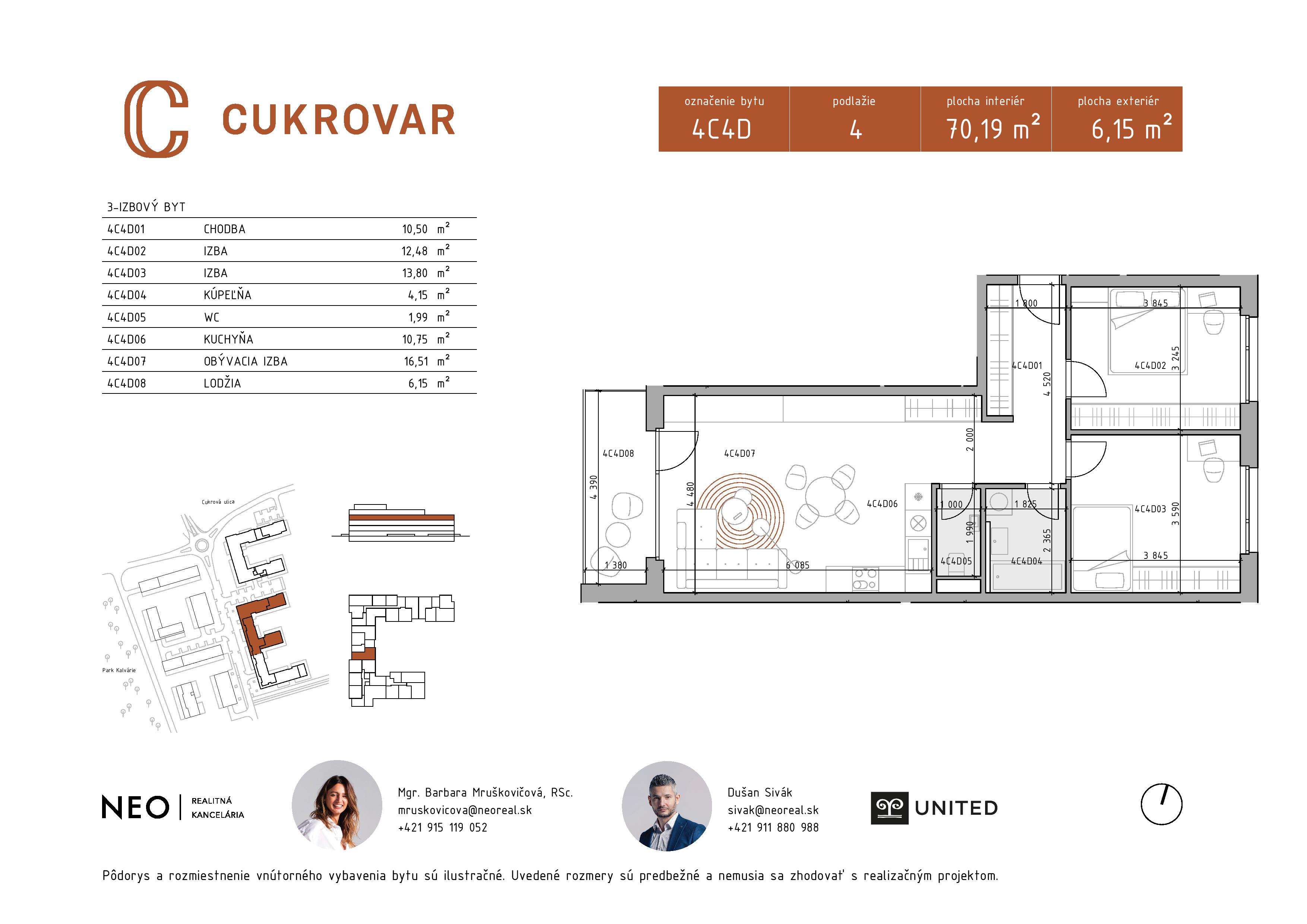 Cukrovar - 4C4D - Pôdorys