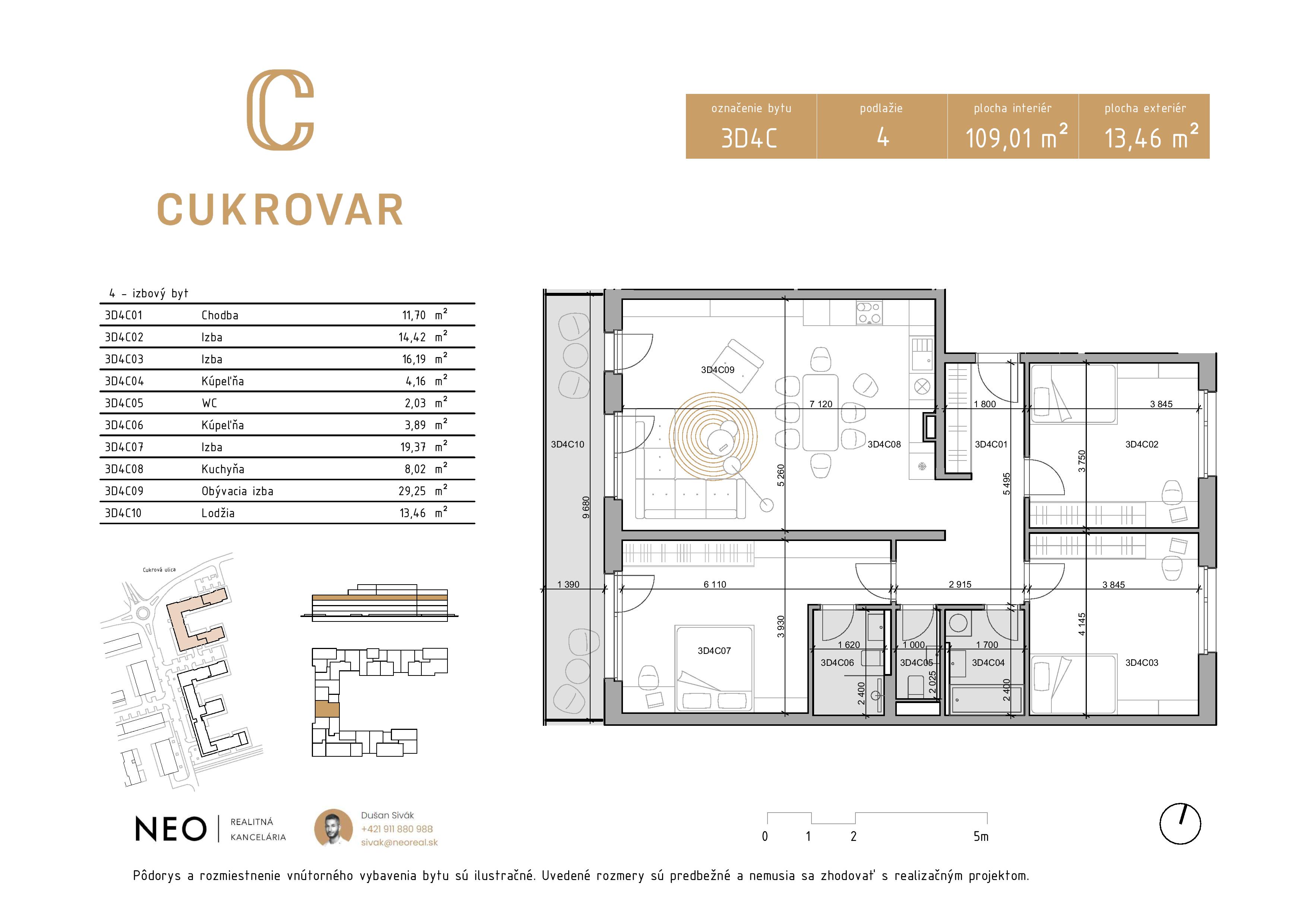 Cukrovar - 3D4C - Pôdorys
