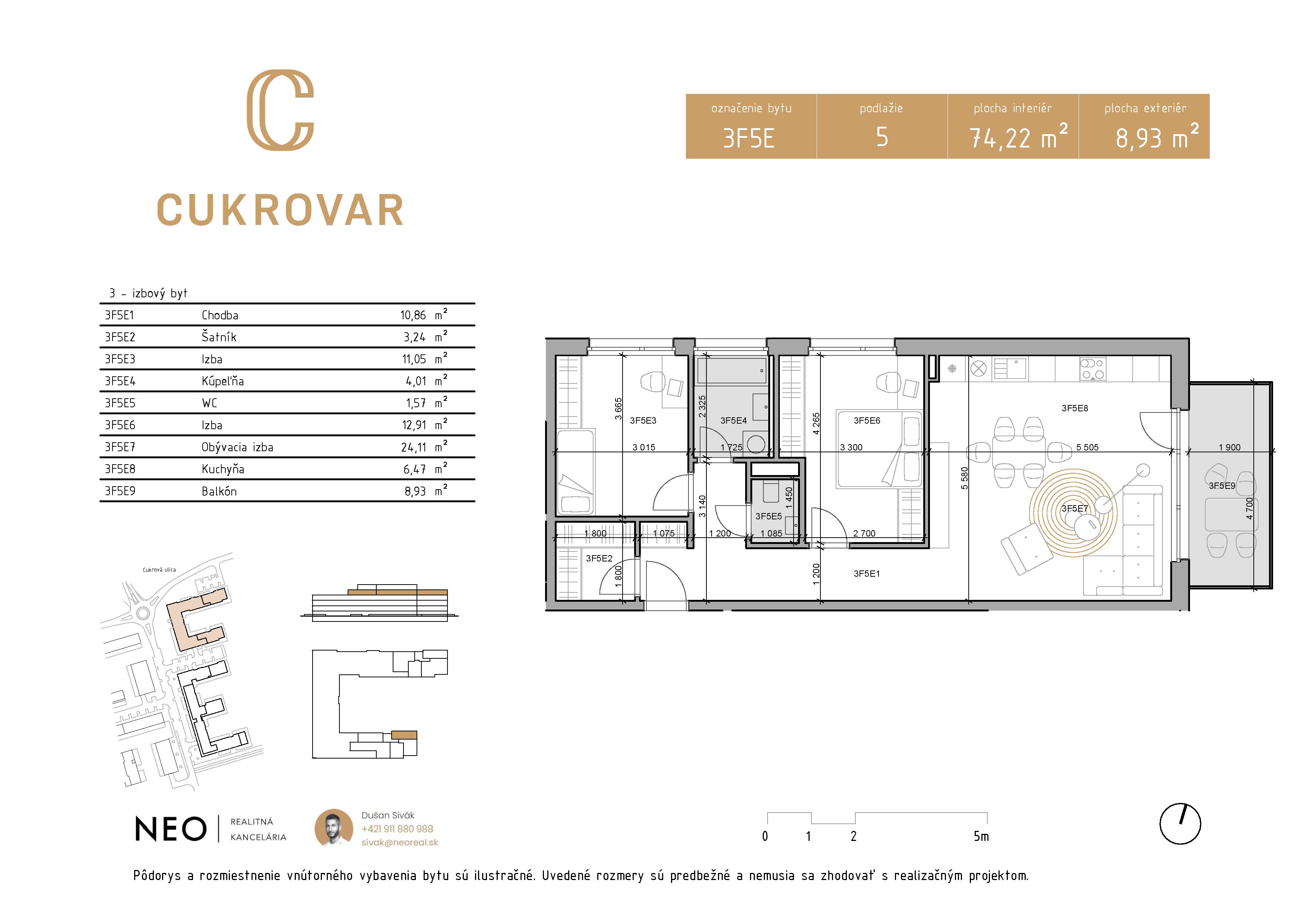Cukrovar - 3F5E - Pôdorys