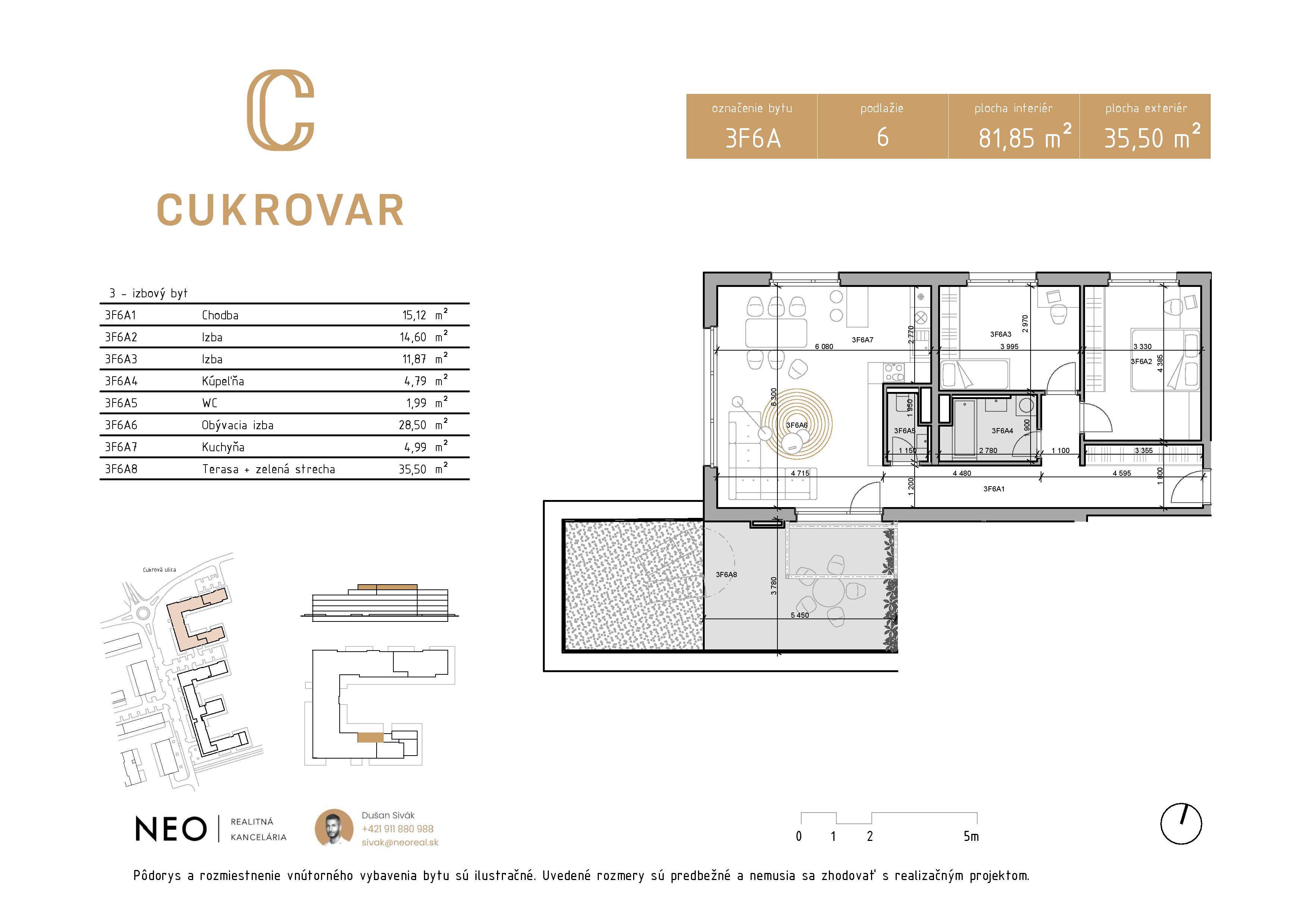 Cukrovar - 3F6A - Pôdorys