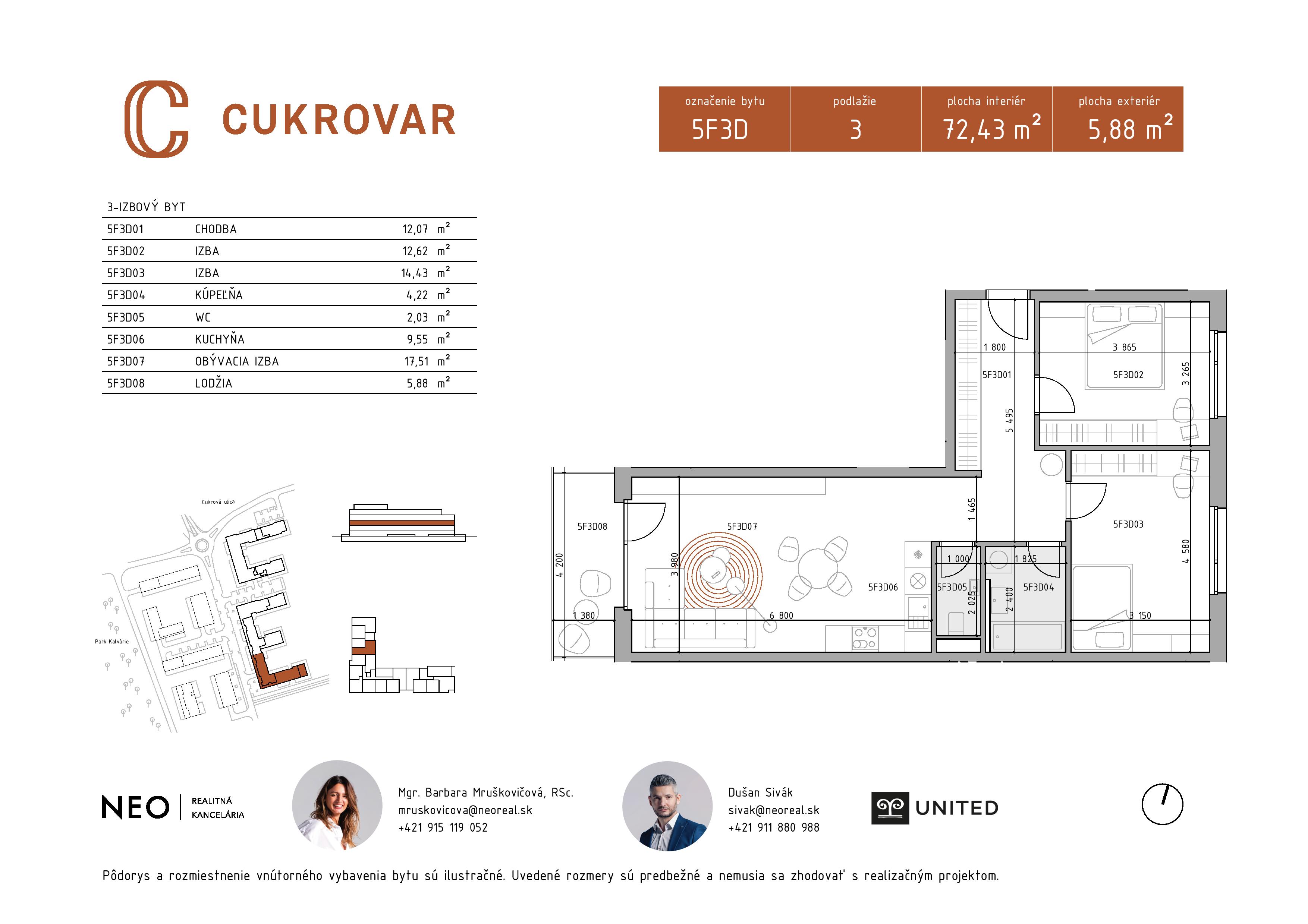 Cukrovar - 5F3D - Pôdorys