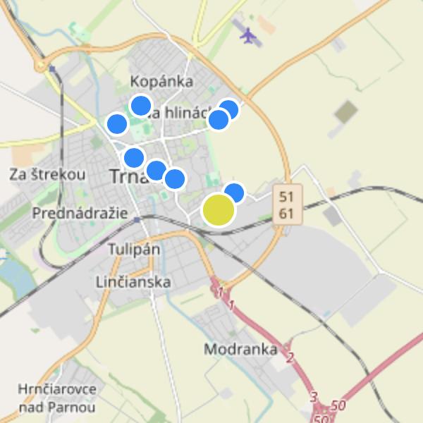 Levan Trnava - map