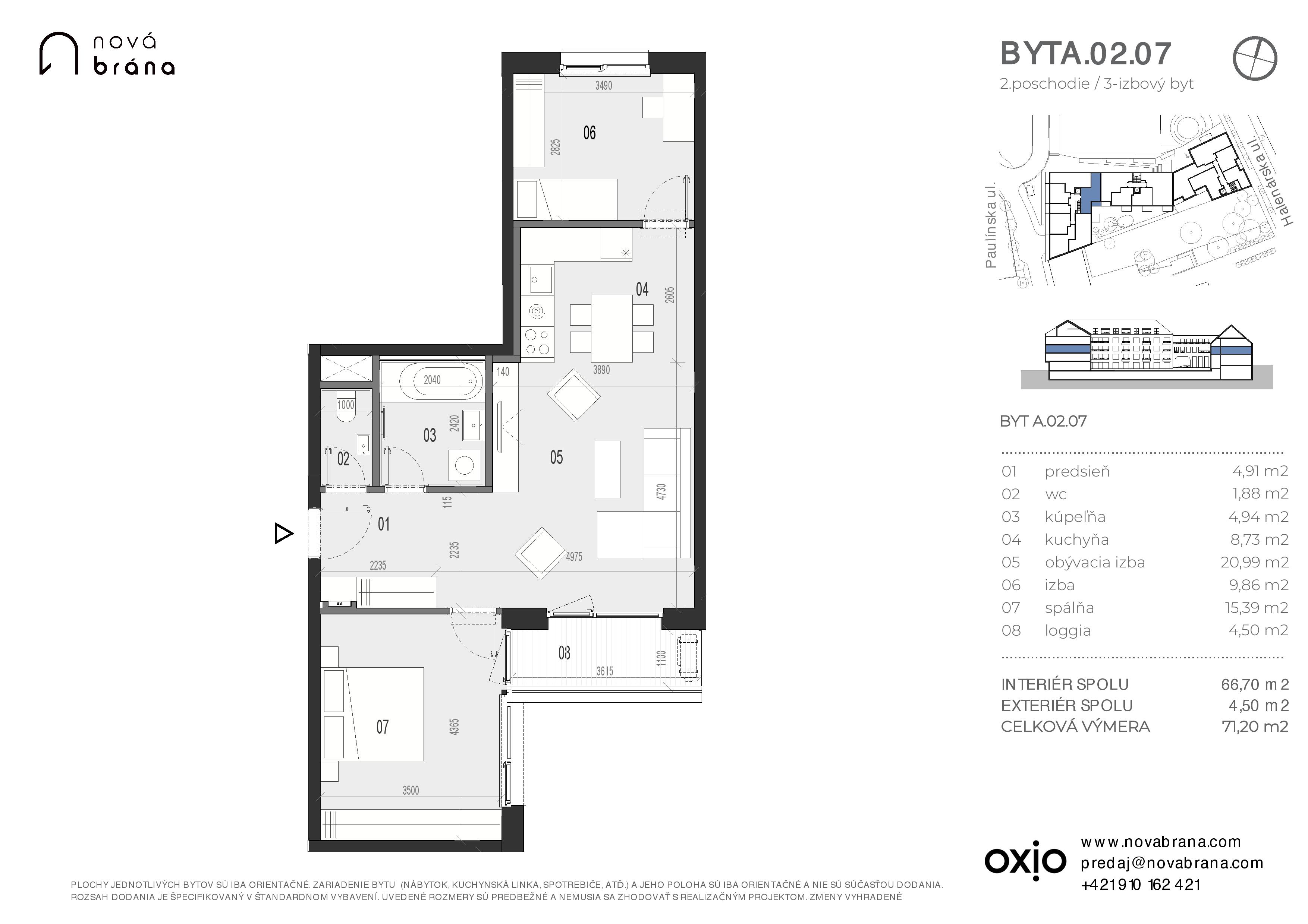 Nová brána - A.02.07 - Pôdorys