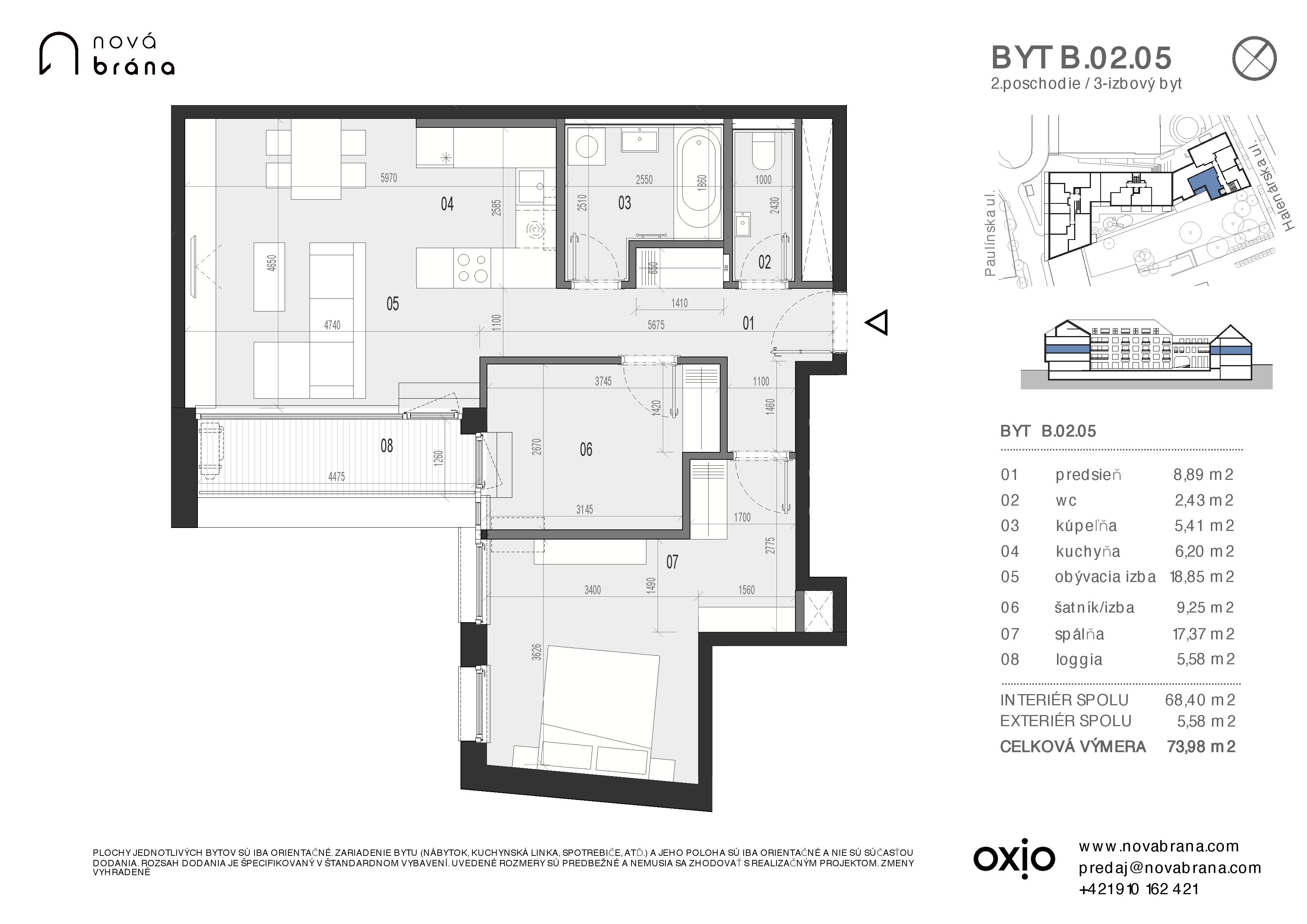 Nová brána - B.02.05 - Pôdorys