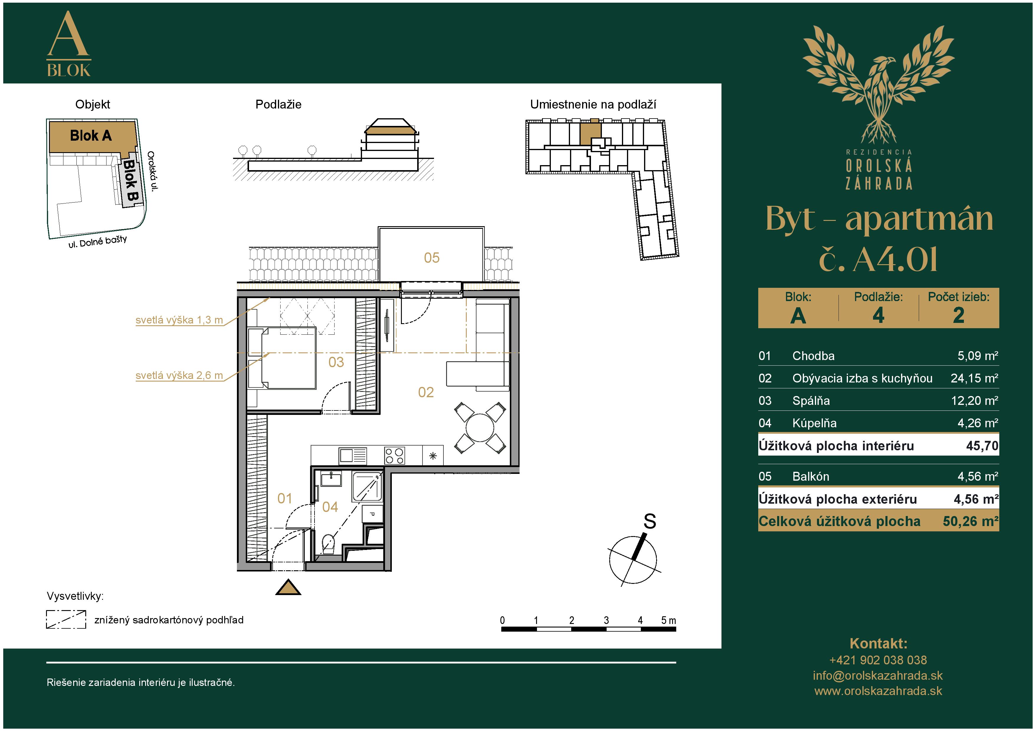 Orolská záhrada - A4.01 - Pôdorys