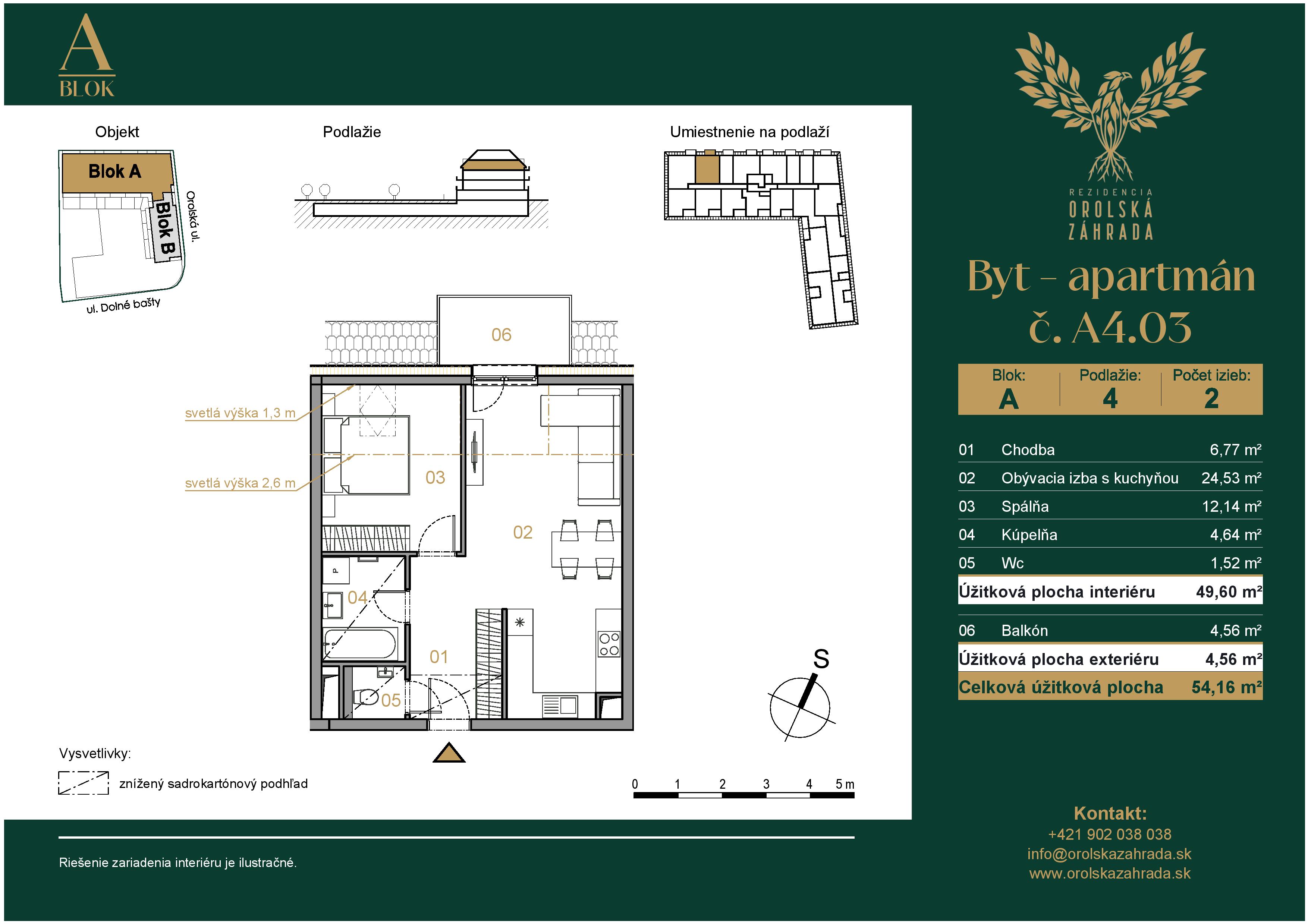 Orolská záhrada - A4.03 - Pôdorys