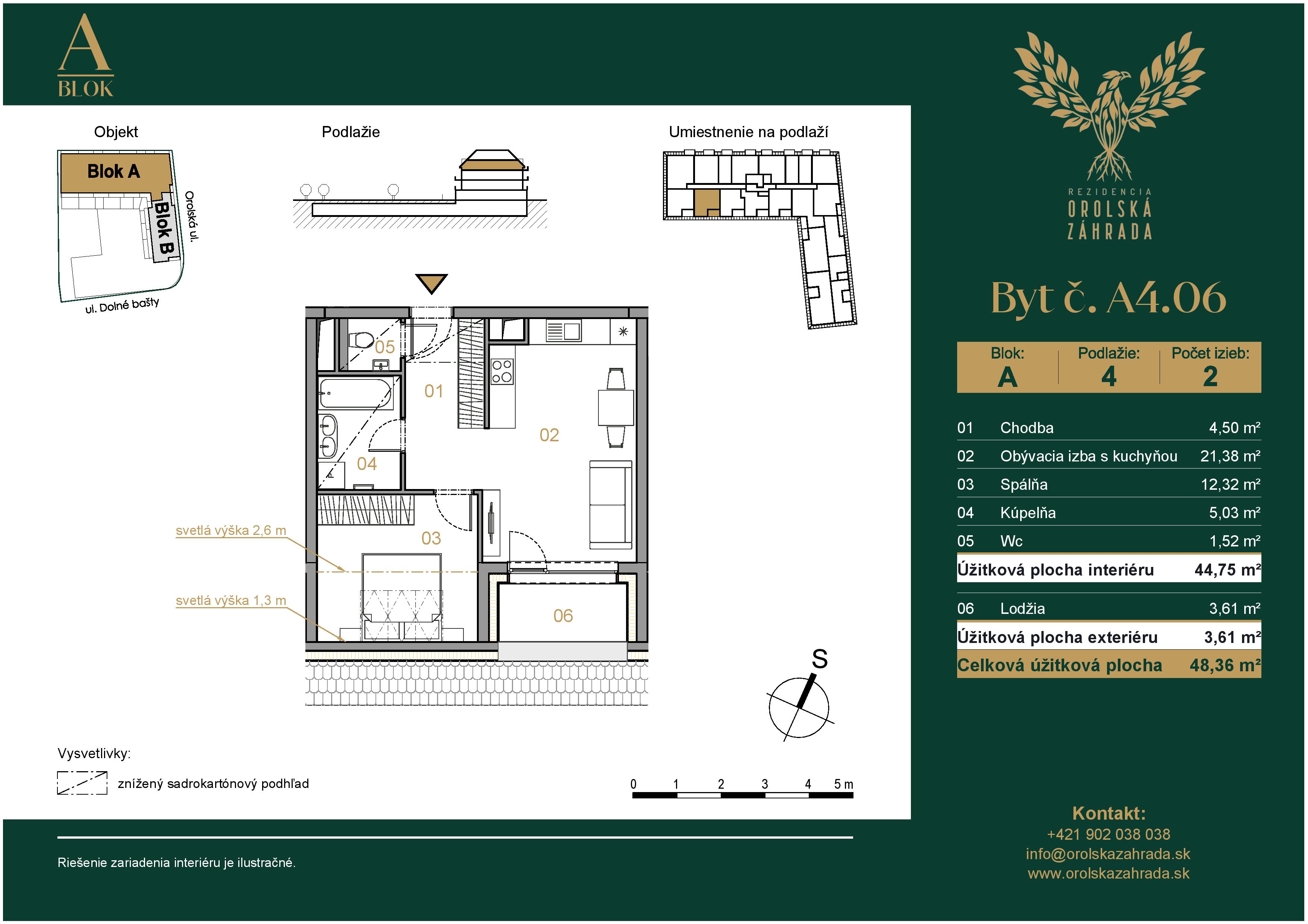 Orolská záhrada - A4.06 - Pôdorys