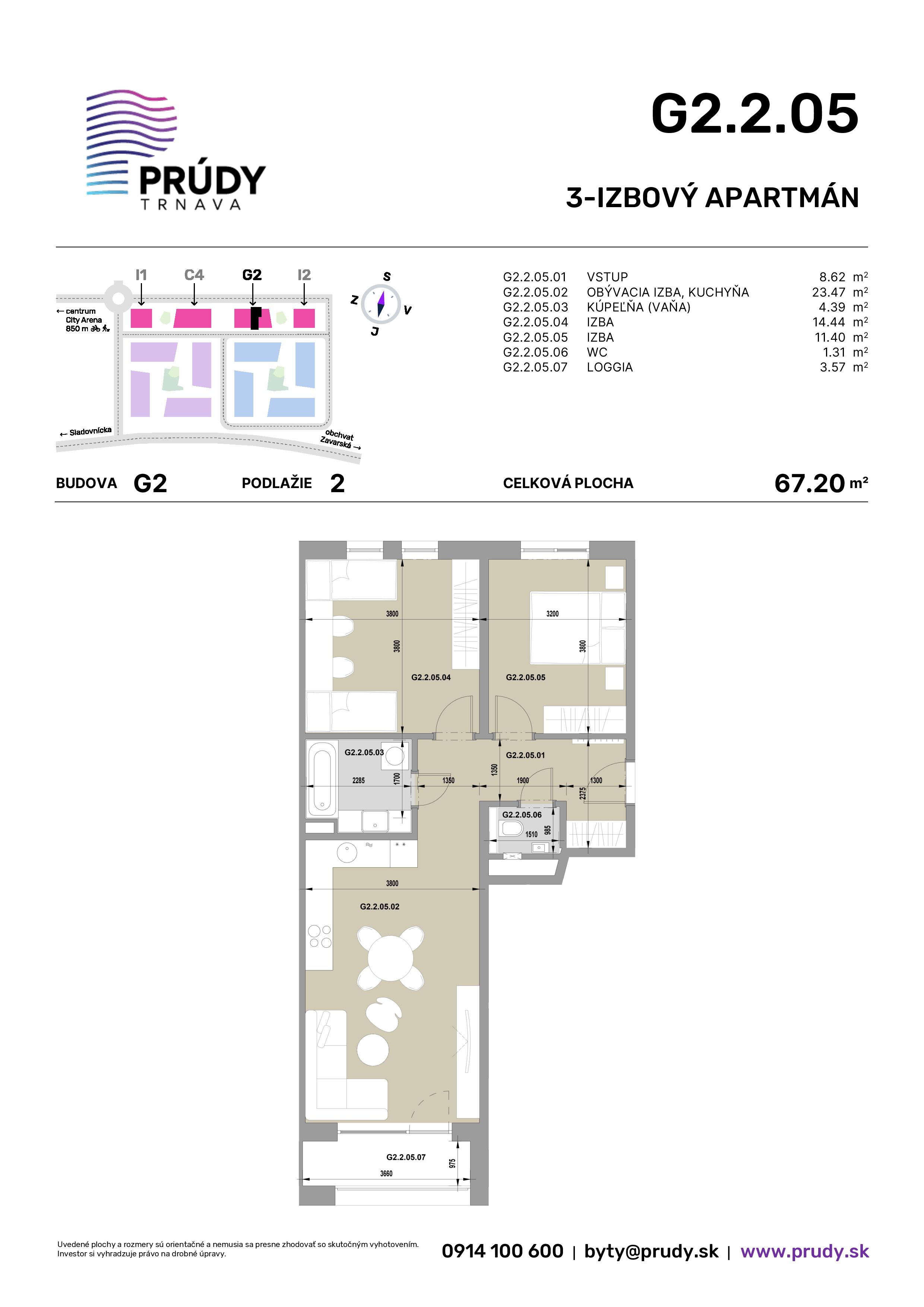 Prúdy Trnava - G2.2.05 - Pôdorys