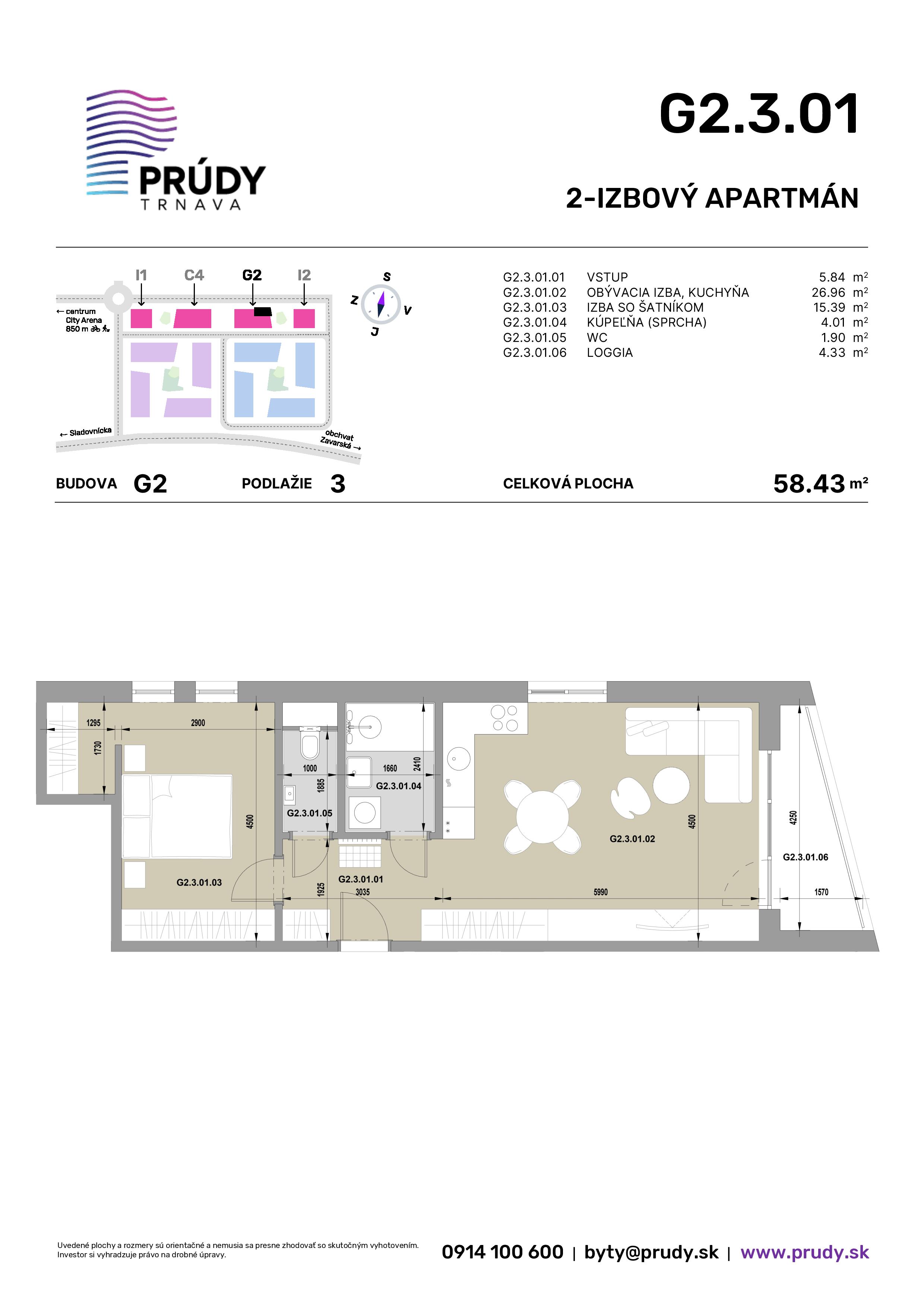 Prúdy Trnava - G2.3.01 - Pôdorys