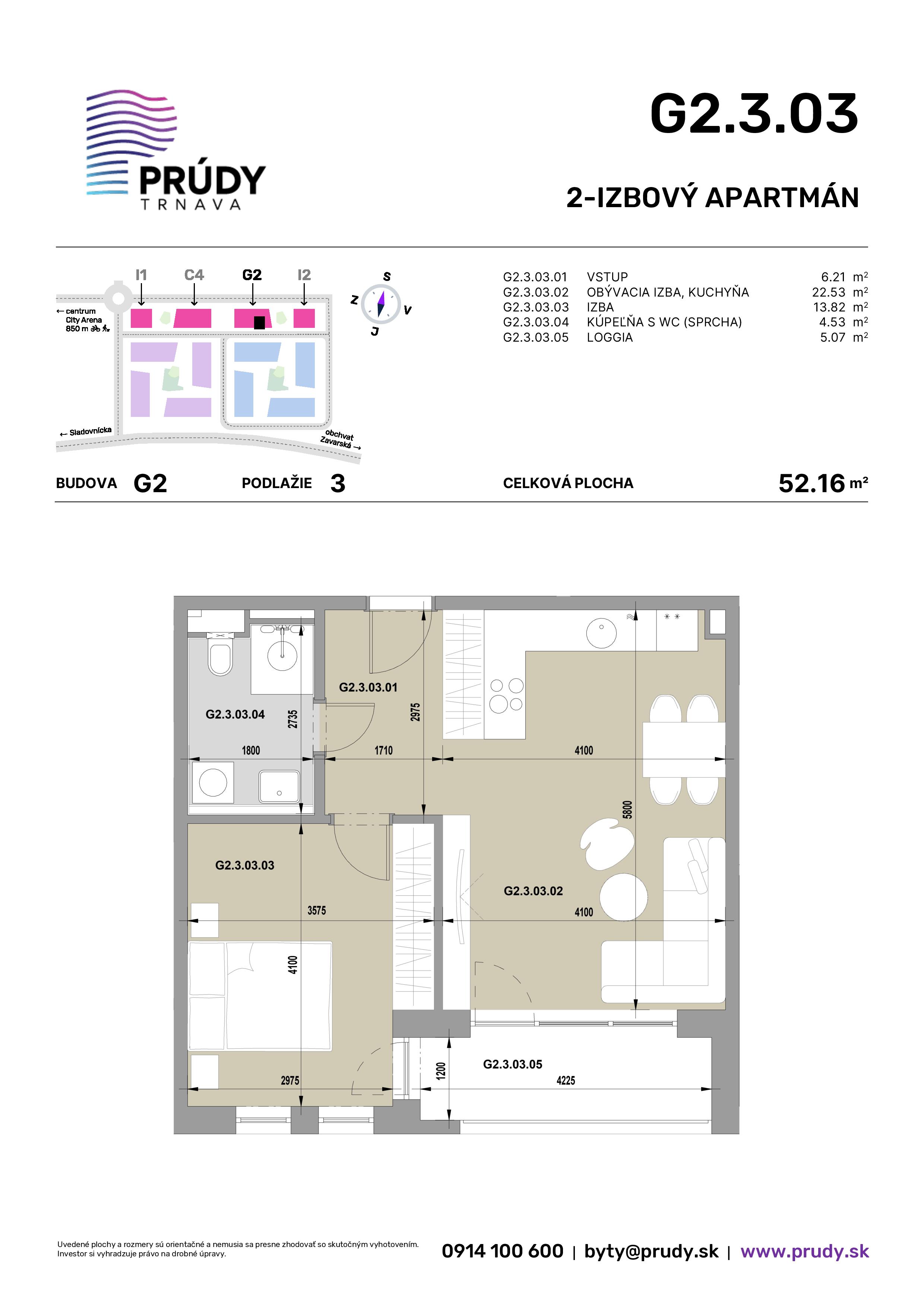 Prúdy Trnava - G2.3.03 - Pôdorys