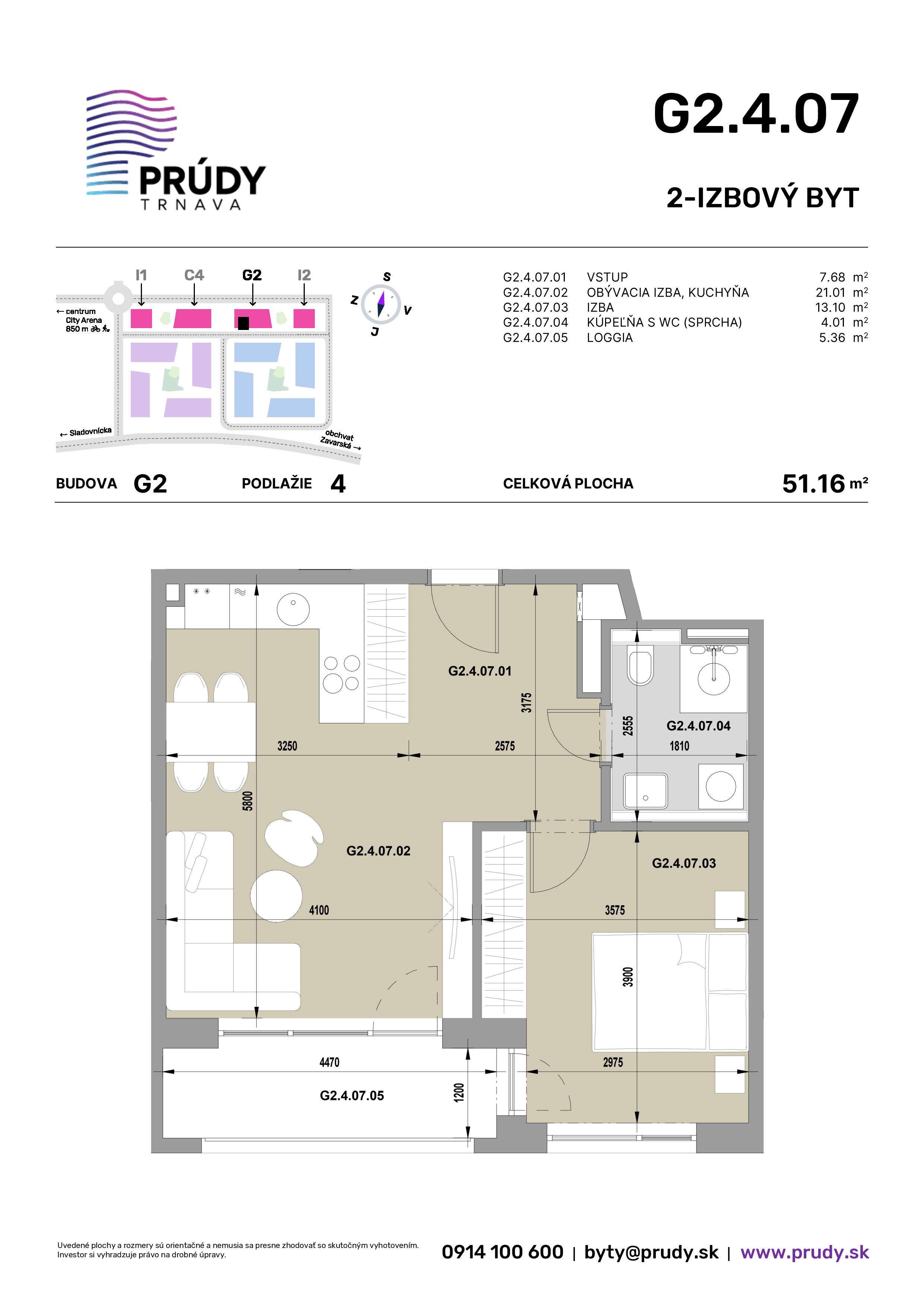 Prúdy Trnava - G2.4.07 - Pôdorys