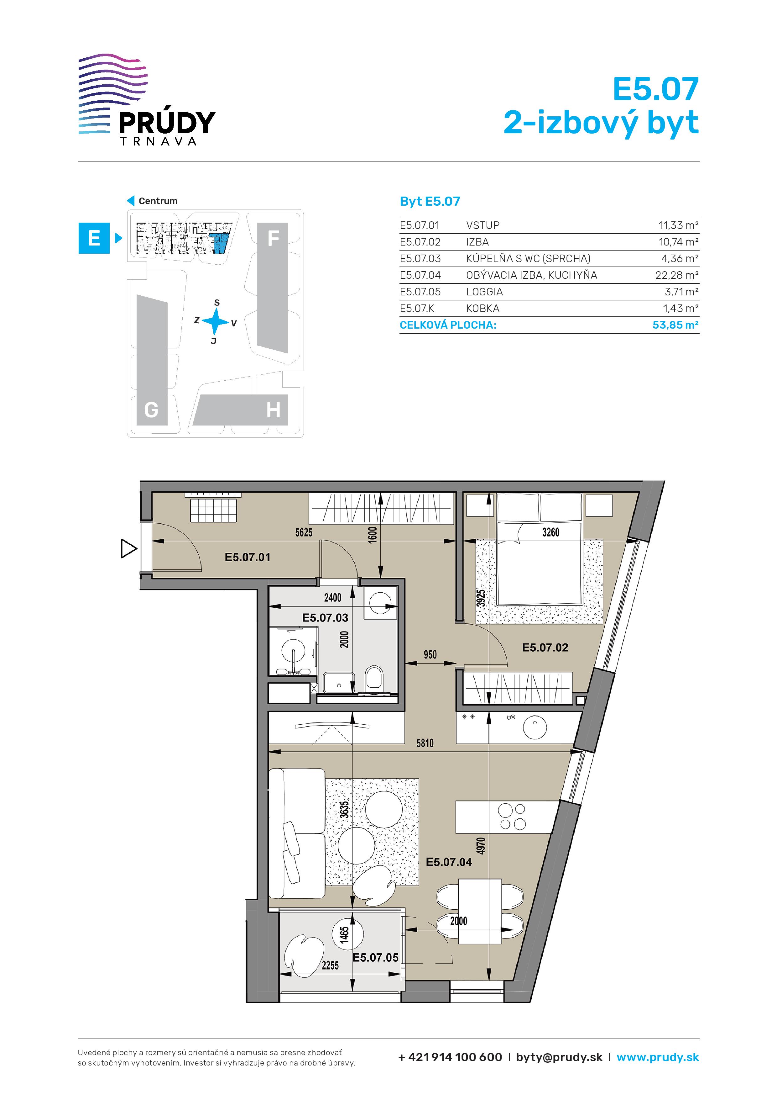 Prúdy Trnava - E5.07 - Pôdorys
