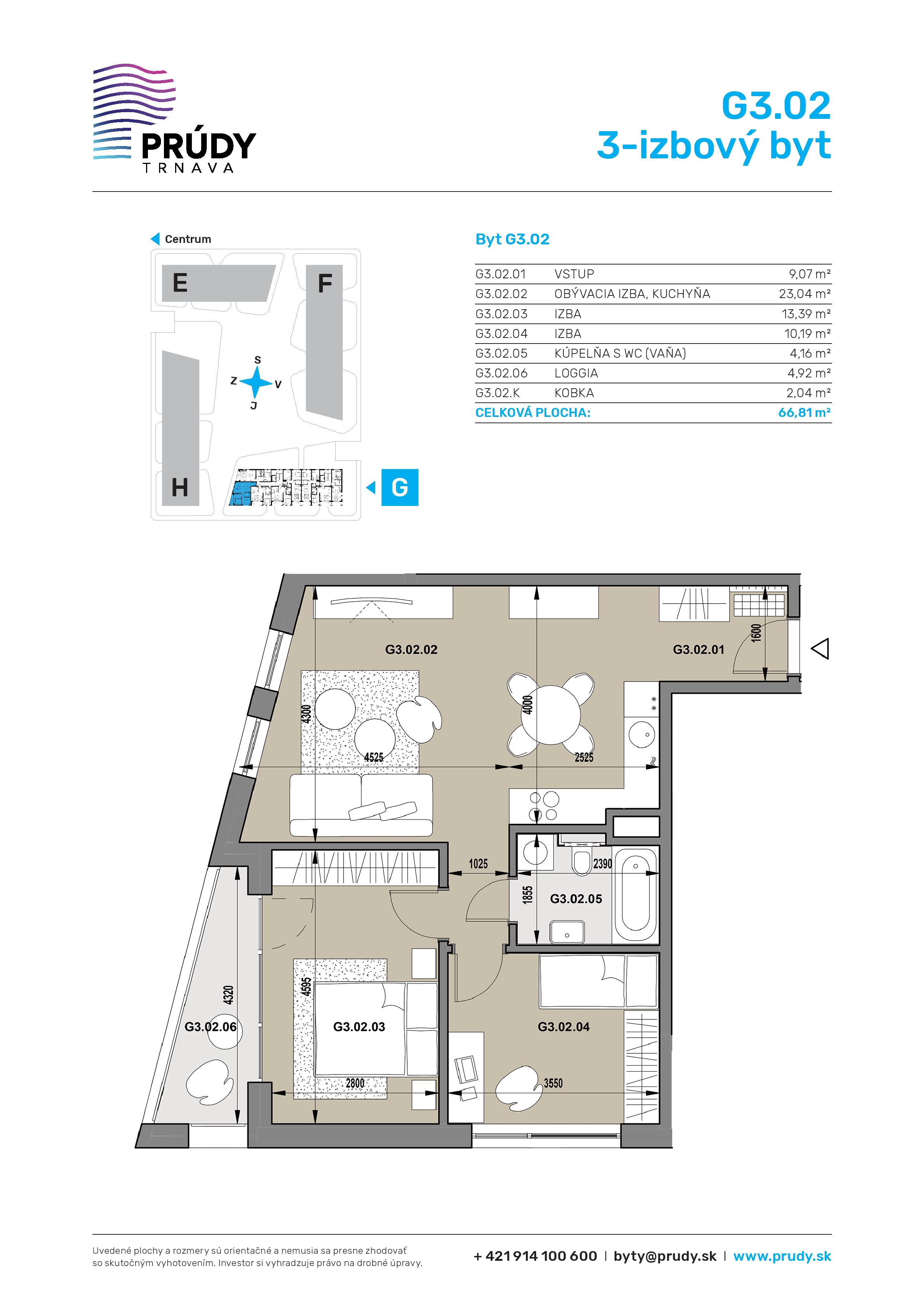 Prúdy Trnava - G3.02 - Pôdorys