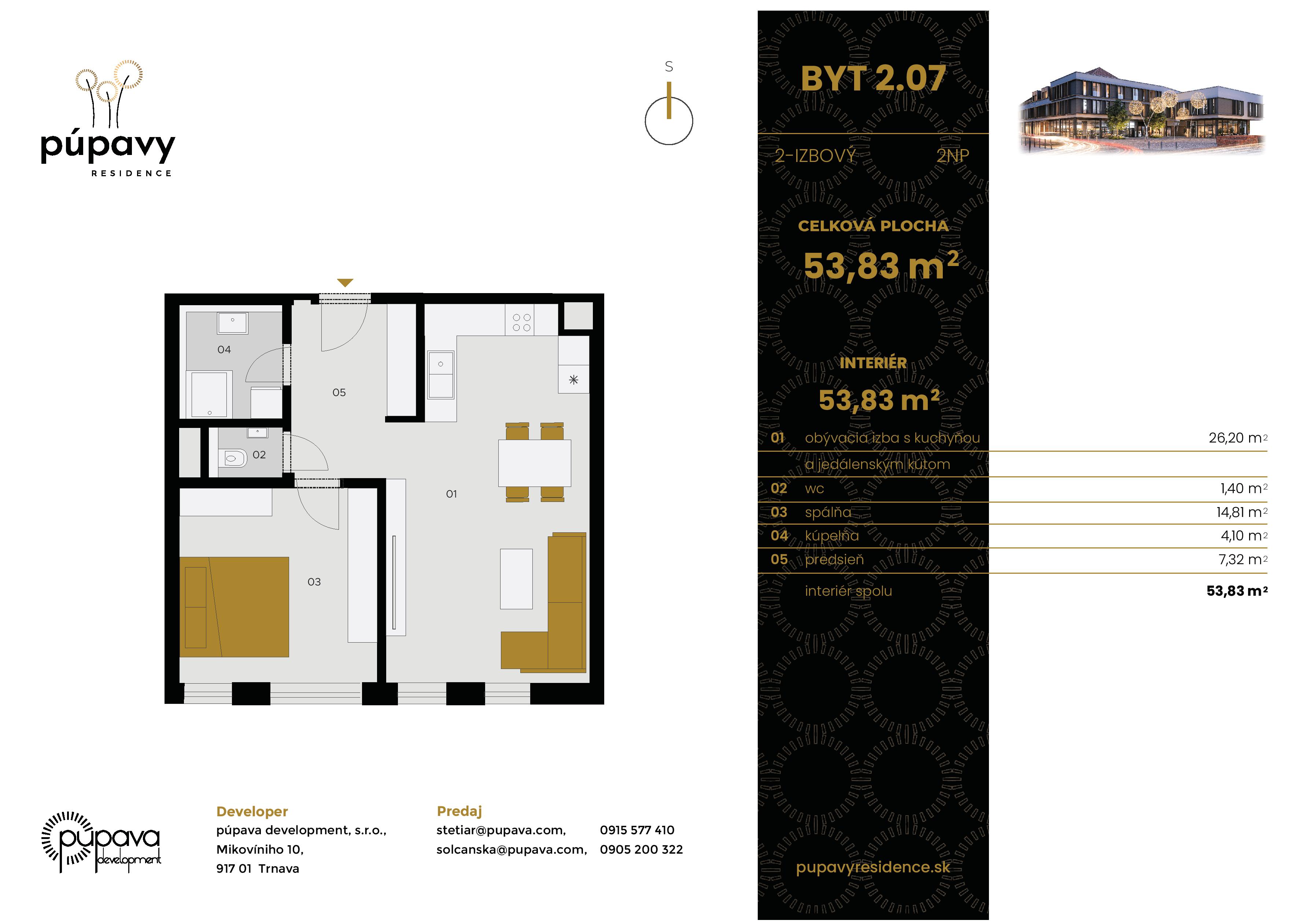 Púpavy Residence - 2.07 - Pôdorys