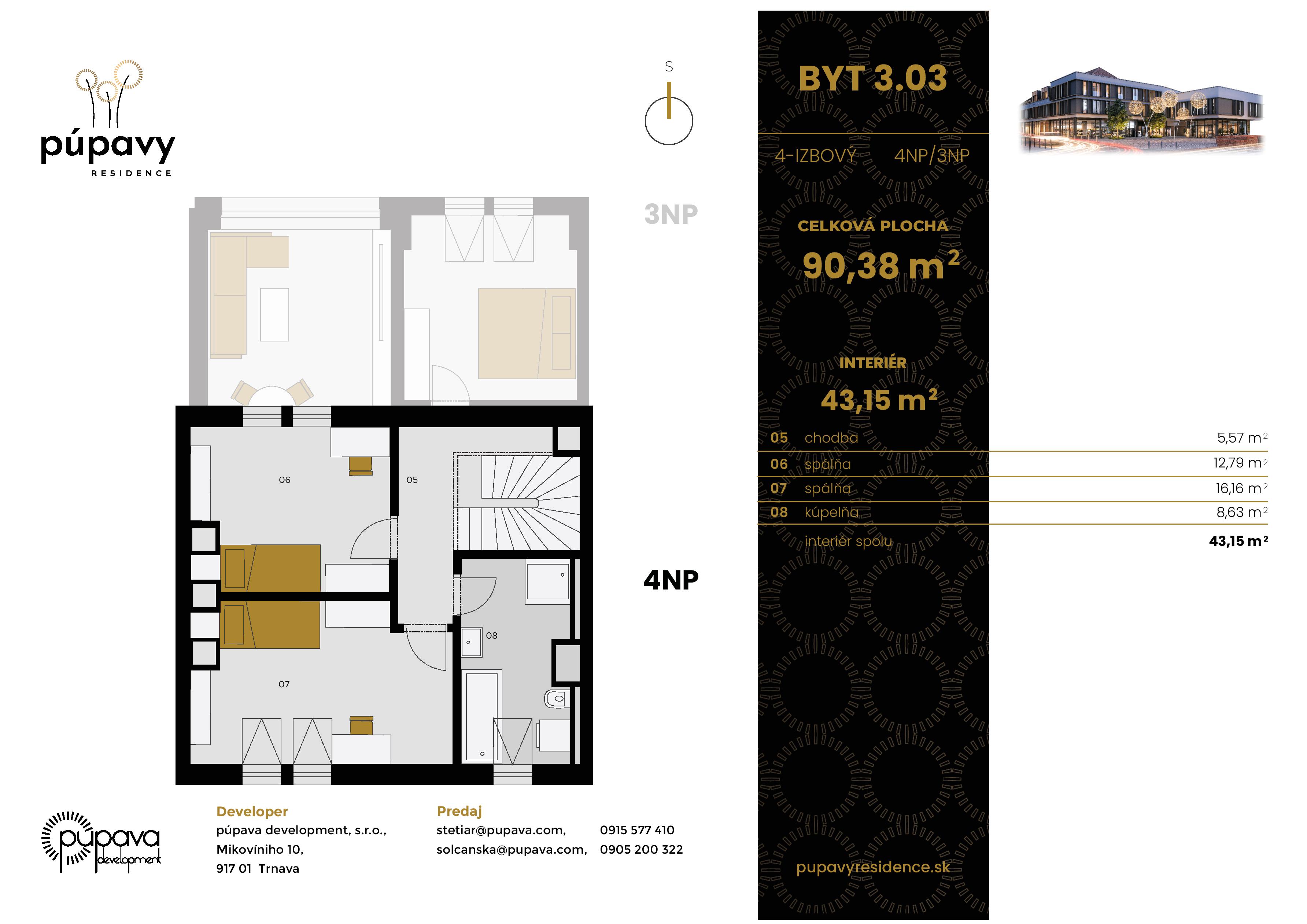Púpavy Residence - 3.03 - Pôdorys