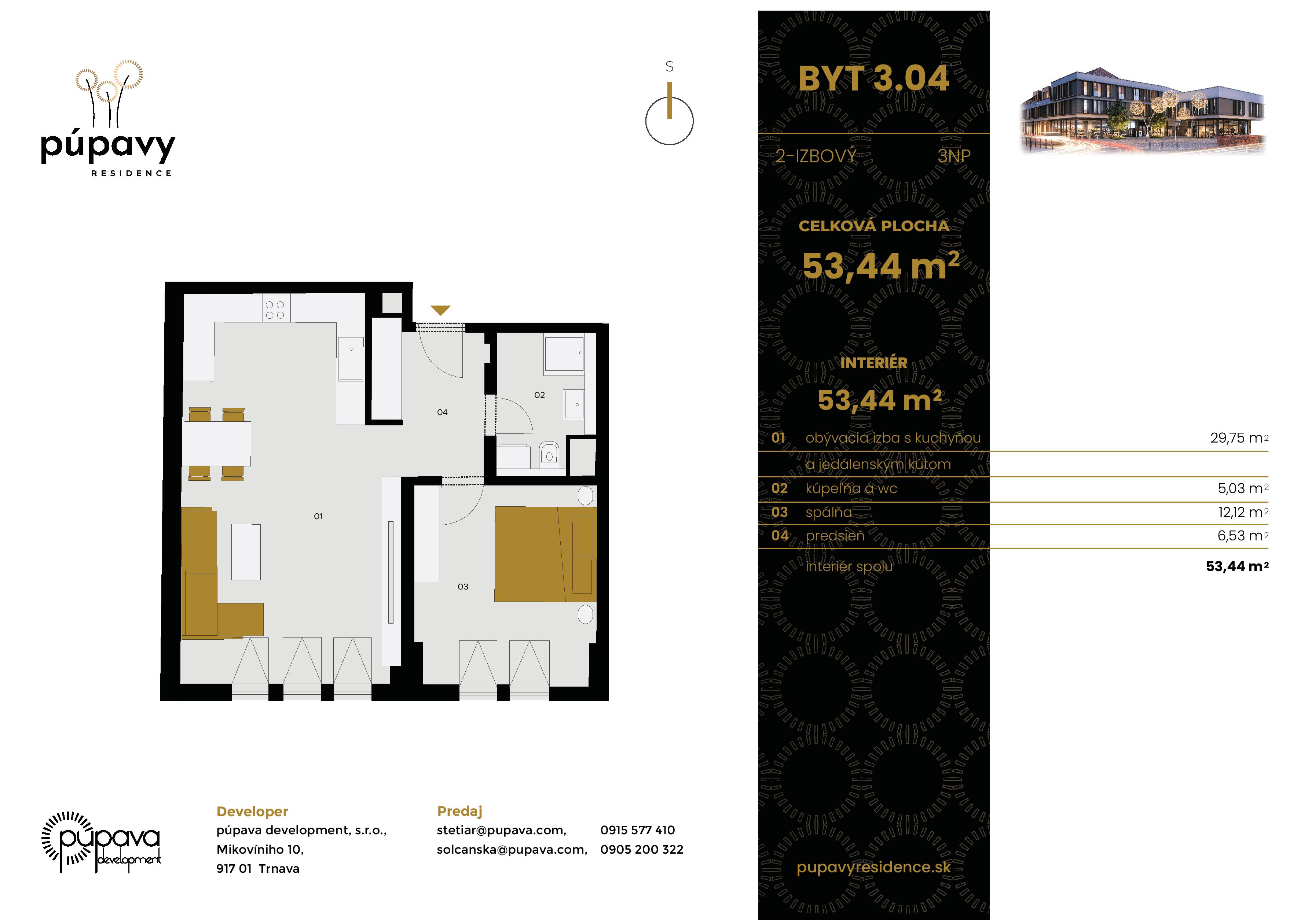 Púpavy Residence - 3.04 - Pôdorys