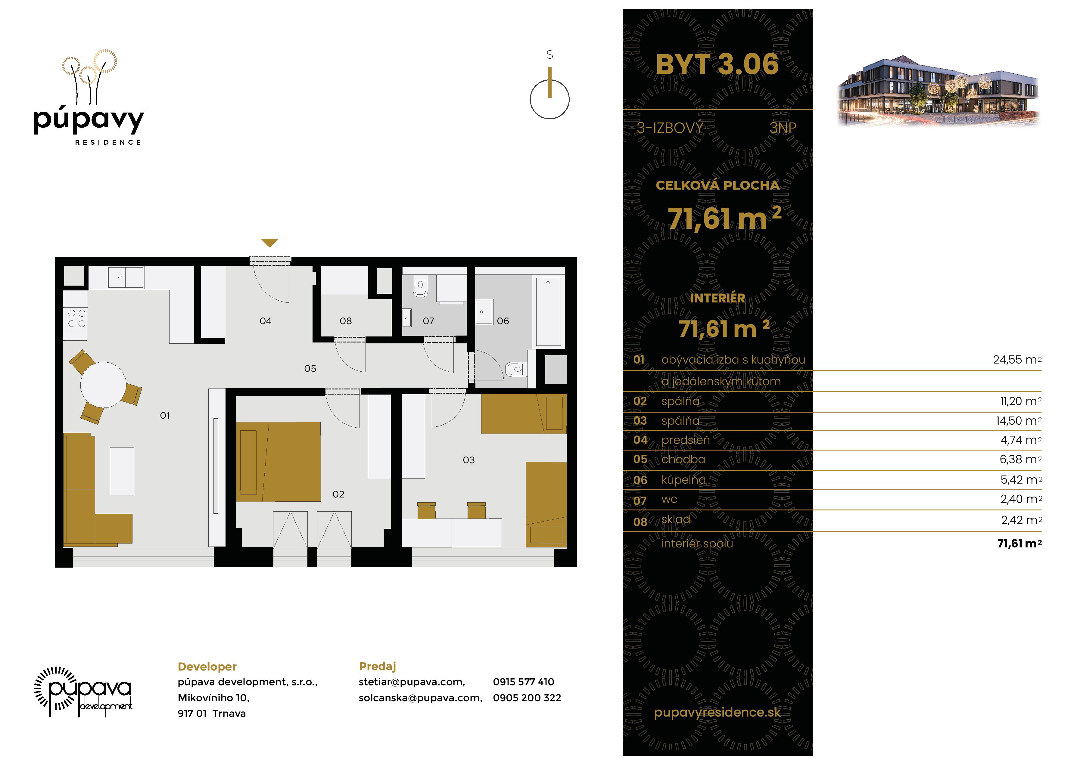 Púpavy Residence - 3.06 - Pôdorys