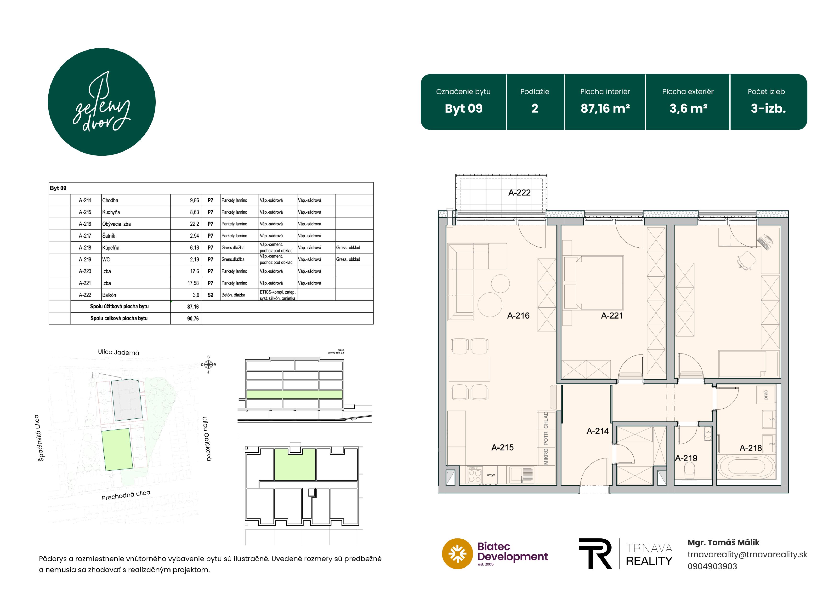 Rezidencia Zelený Dvor - 09 - Pôdorys