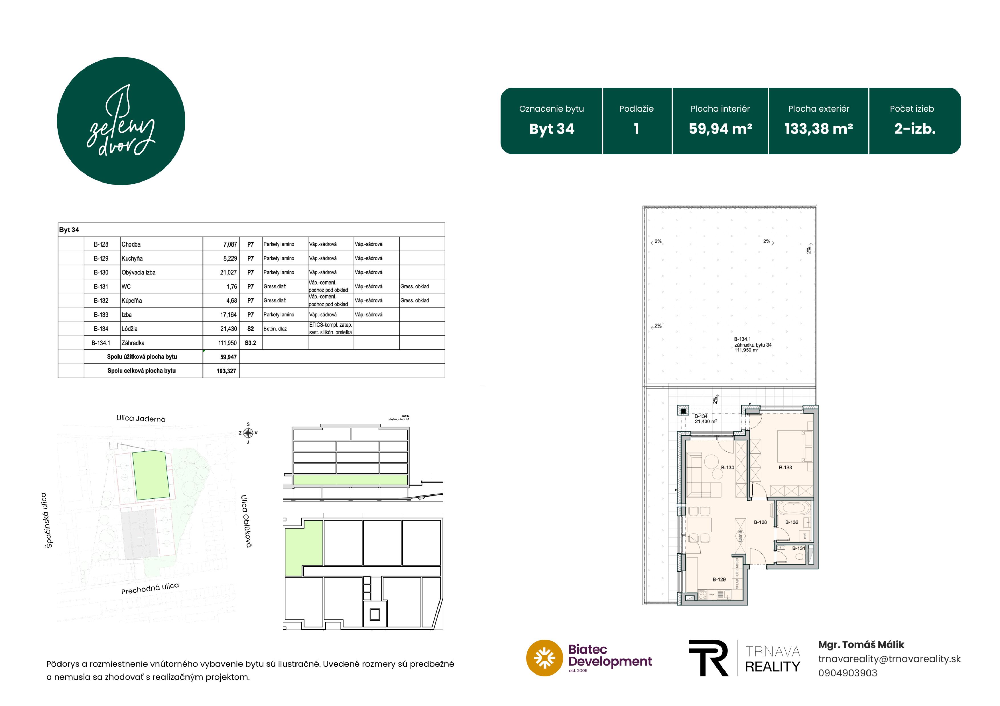 Rezidencia Zelený Dvor - 34 - Pôdorys