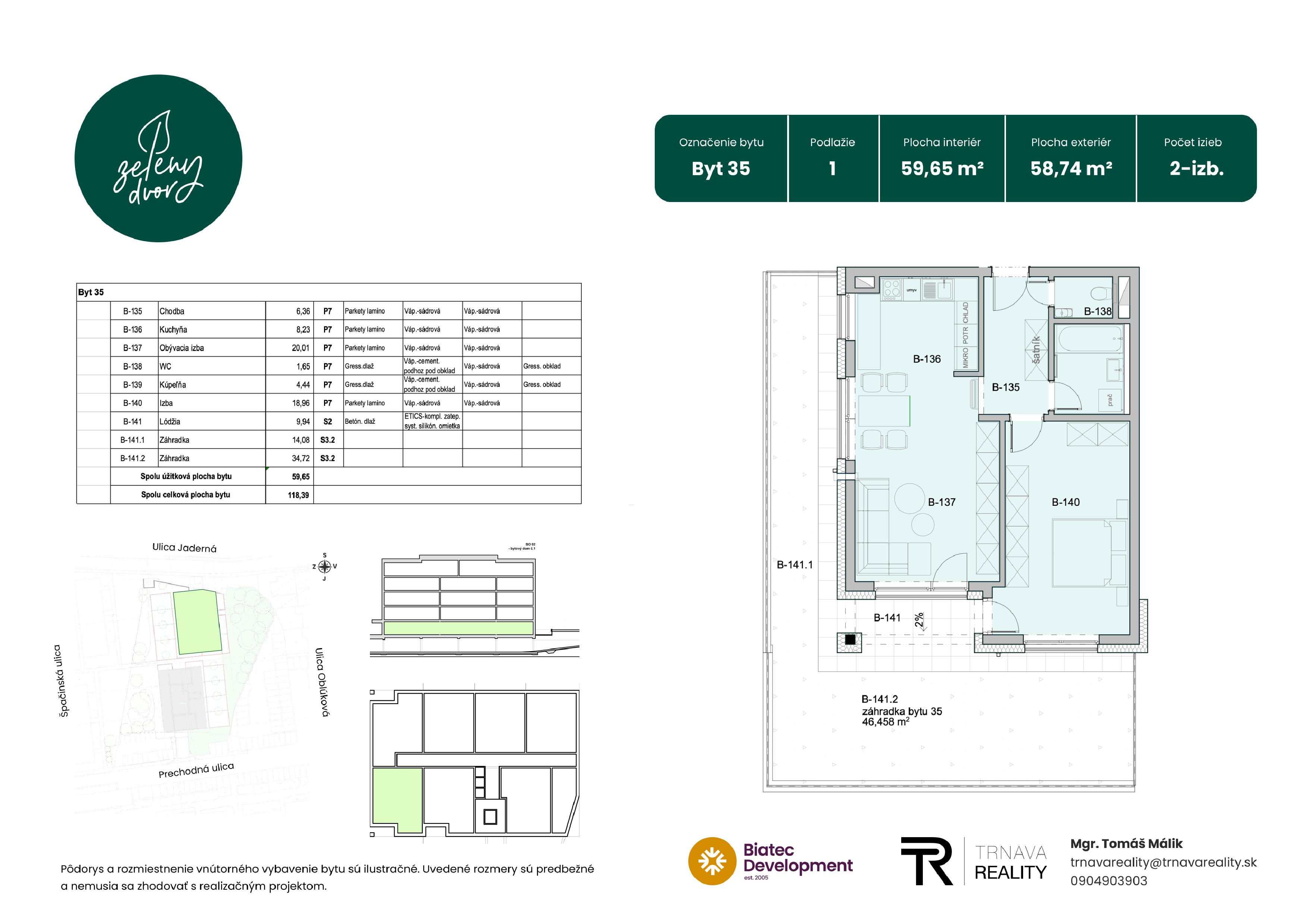 Rezidencia Zelený Dvor - 35 - Pôdorys