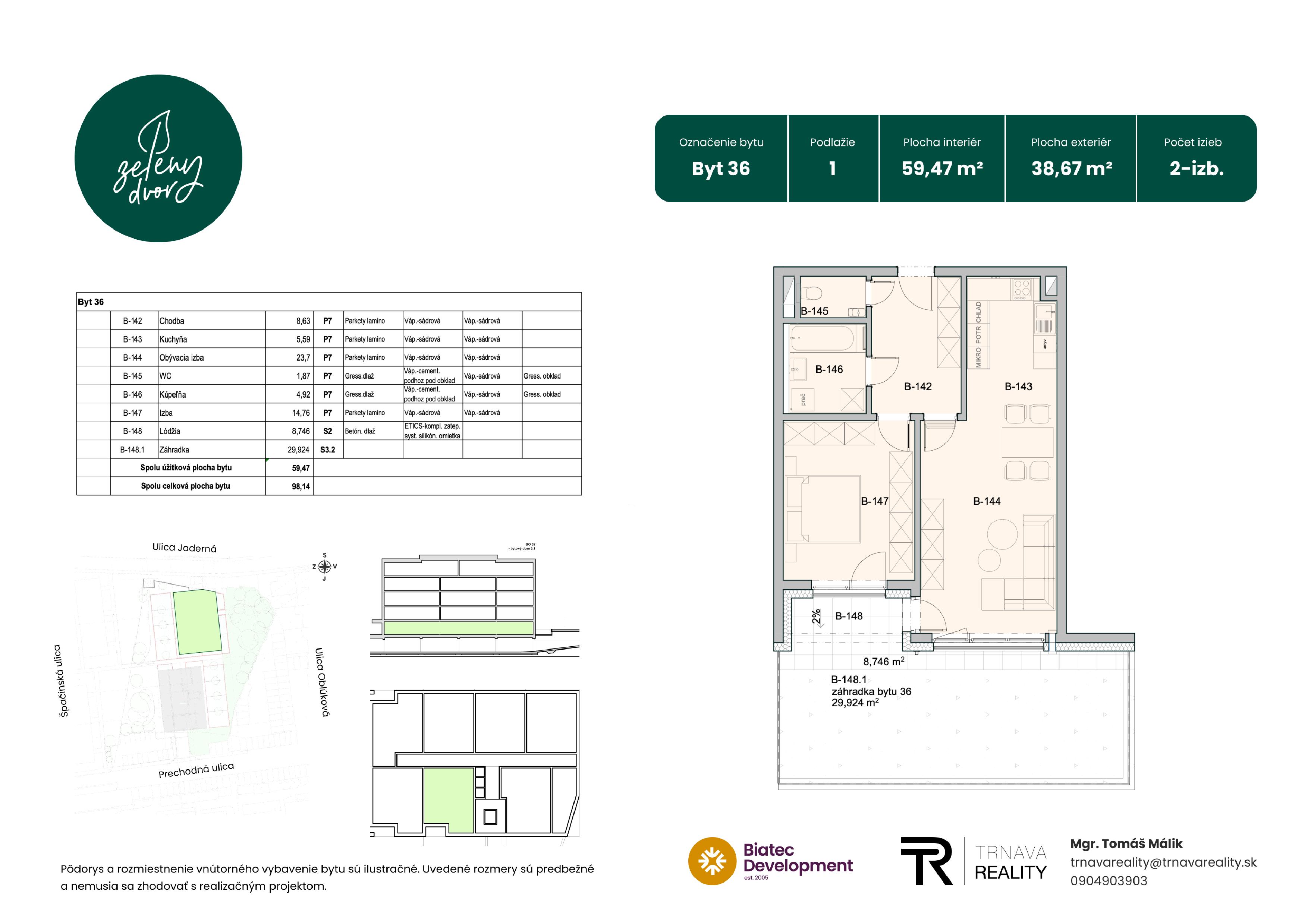 Rezidencia Zelený Dvor - 36 - Pôdorys