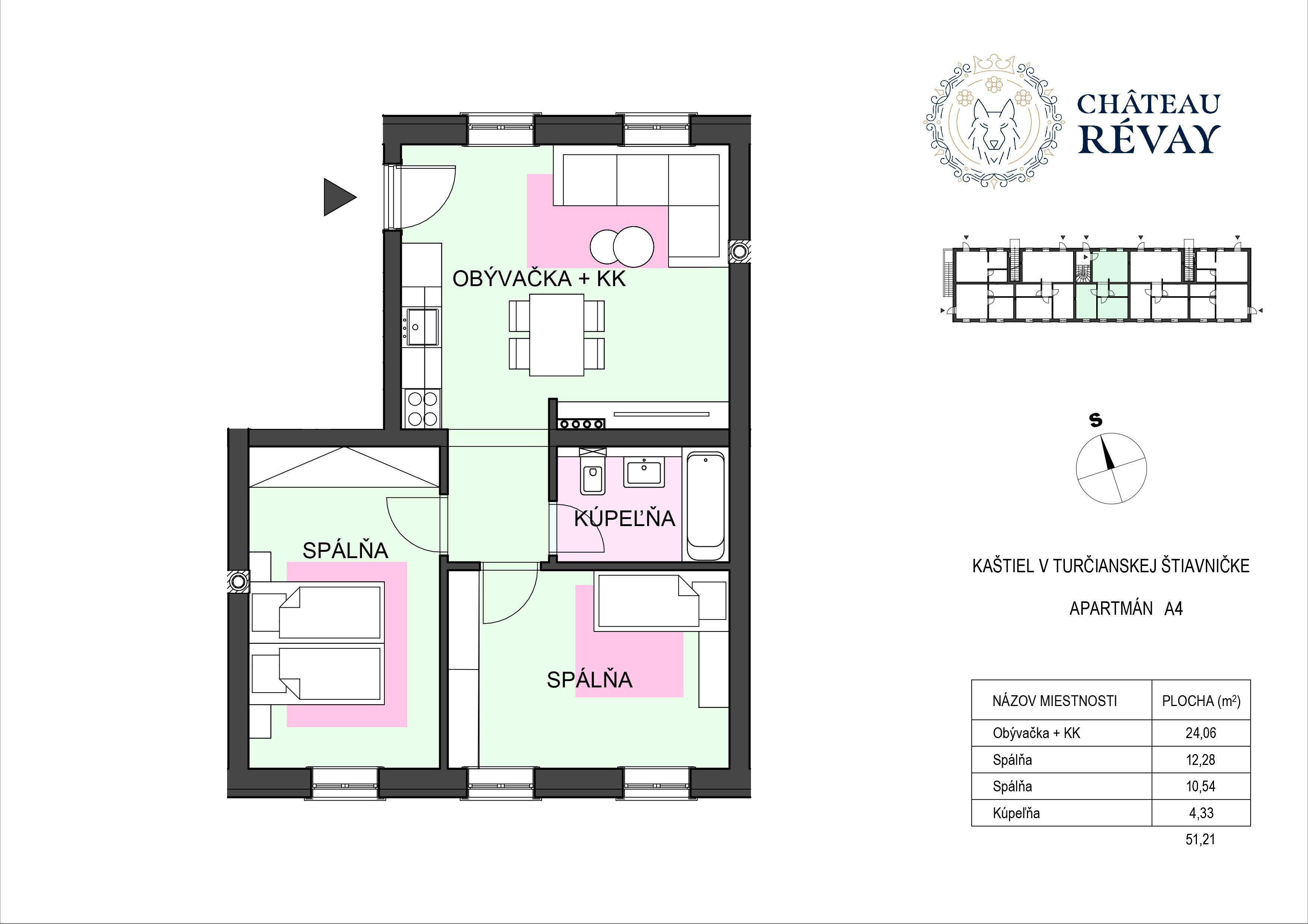 Château Révay - D4 - Pôdorys