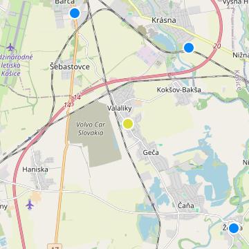 Rezidencii Hlavná - map