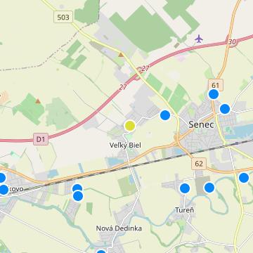Agátová ulica - map