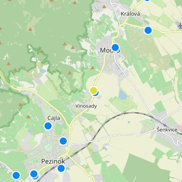Toskana Vinosady - map