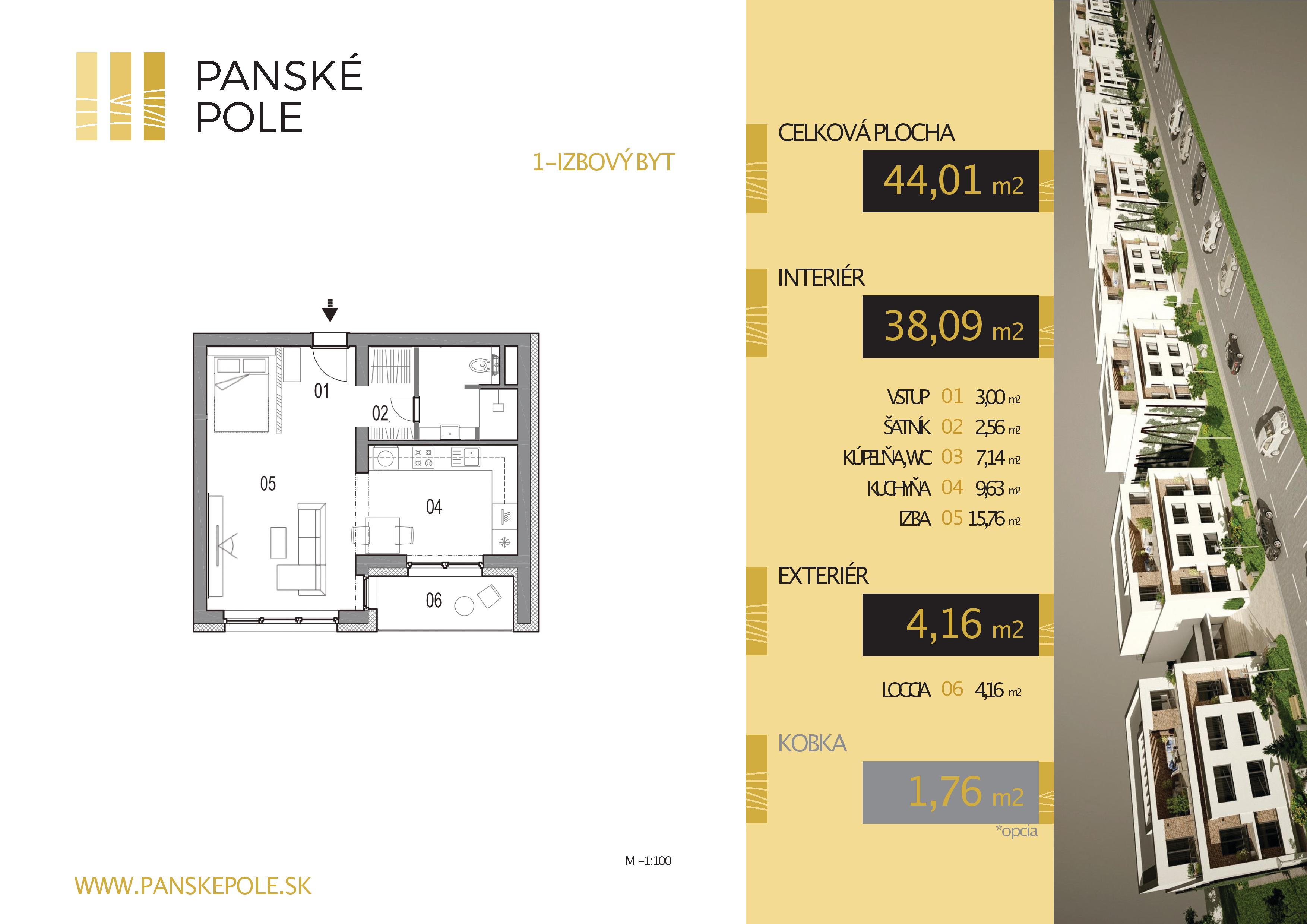 Panské Pole - LUCERNA 1.1 - Pôdorys