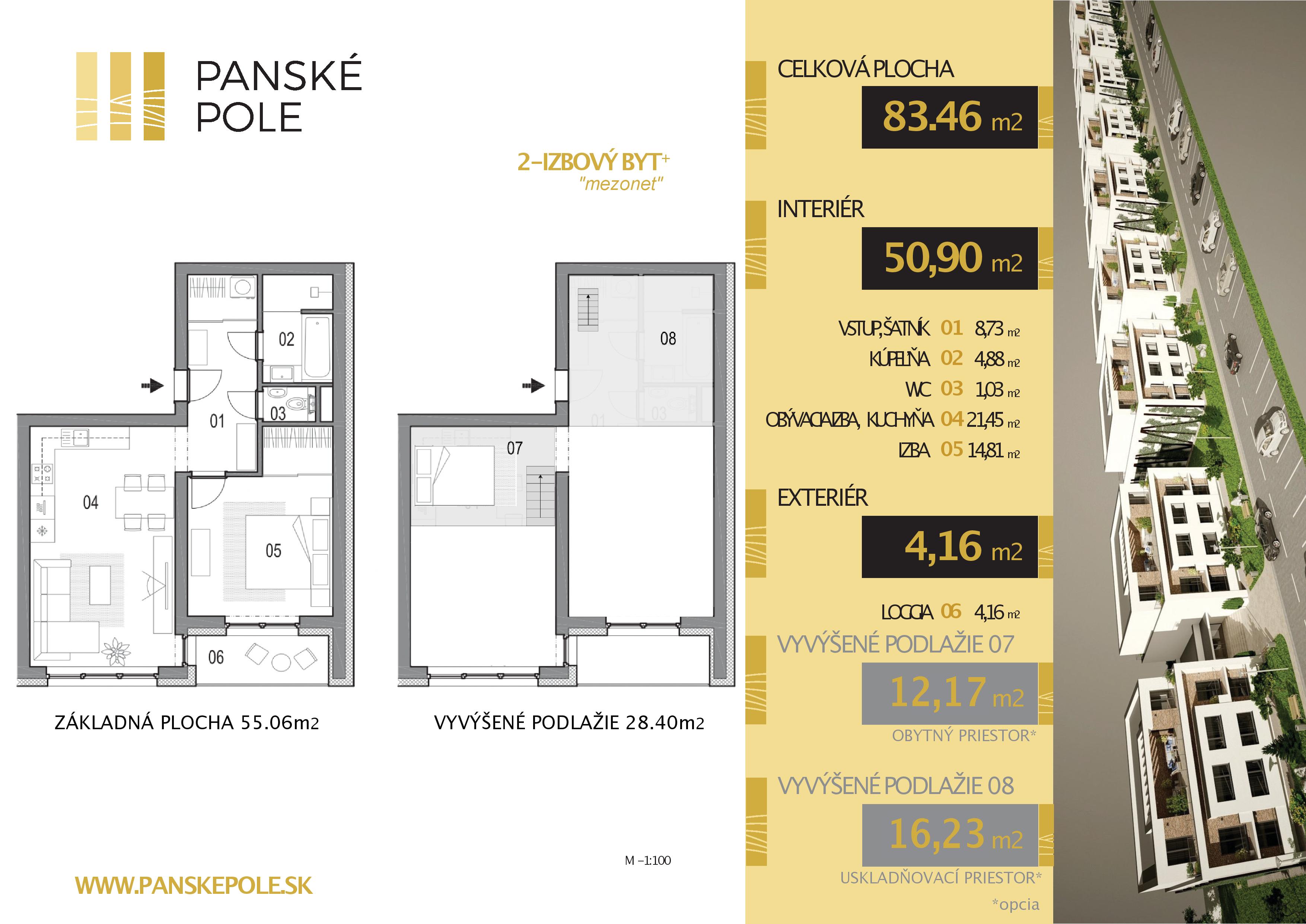 Panské Pole - LUCERNA 2.12 - Pôdorys