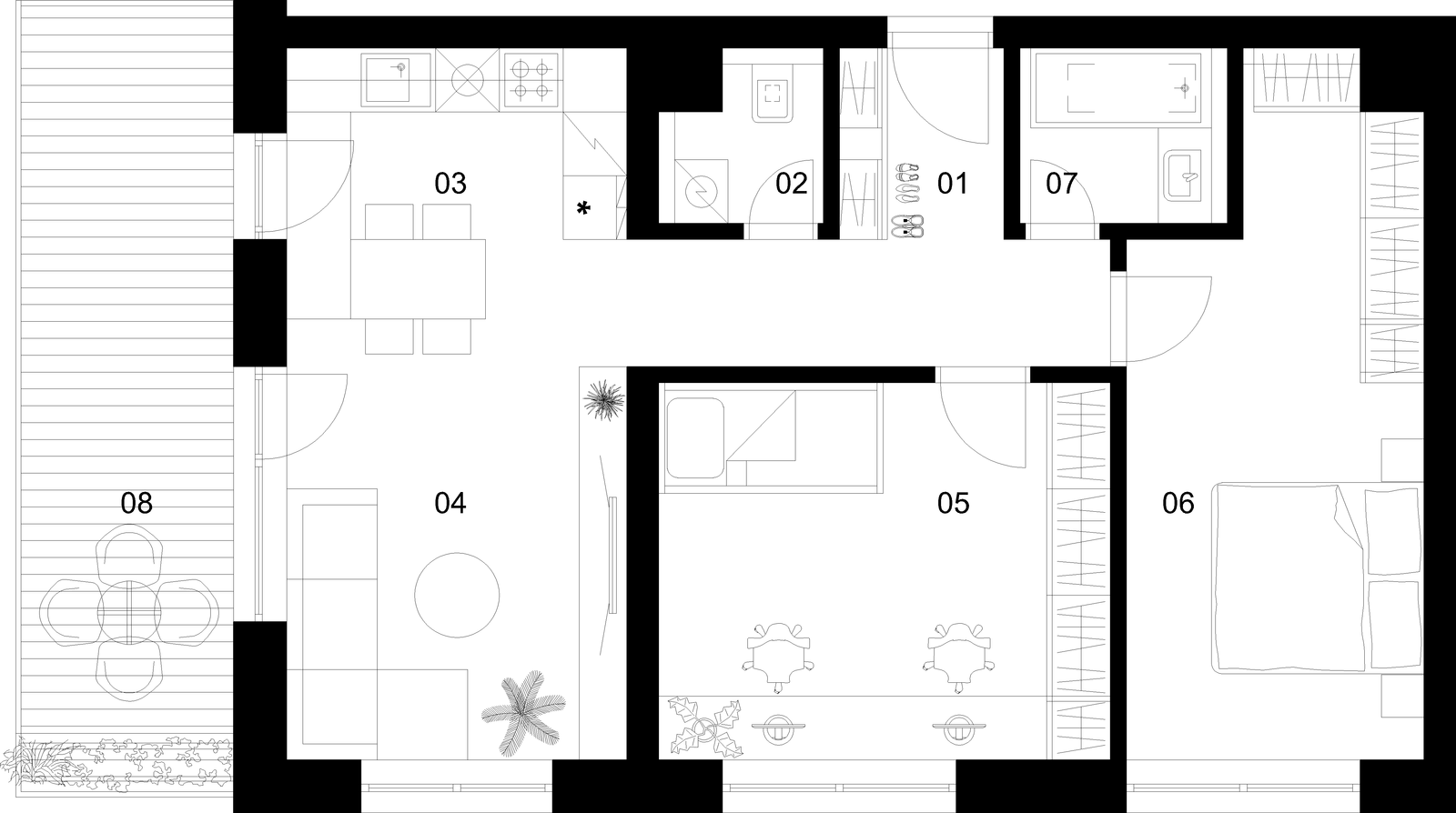 Klasky - B-4.3. - Pôdorys