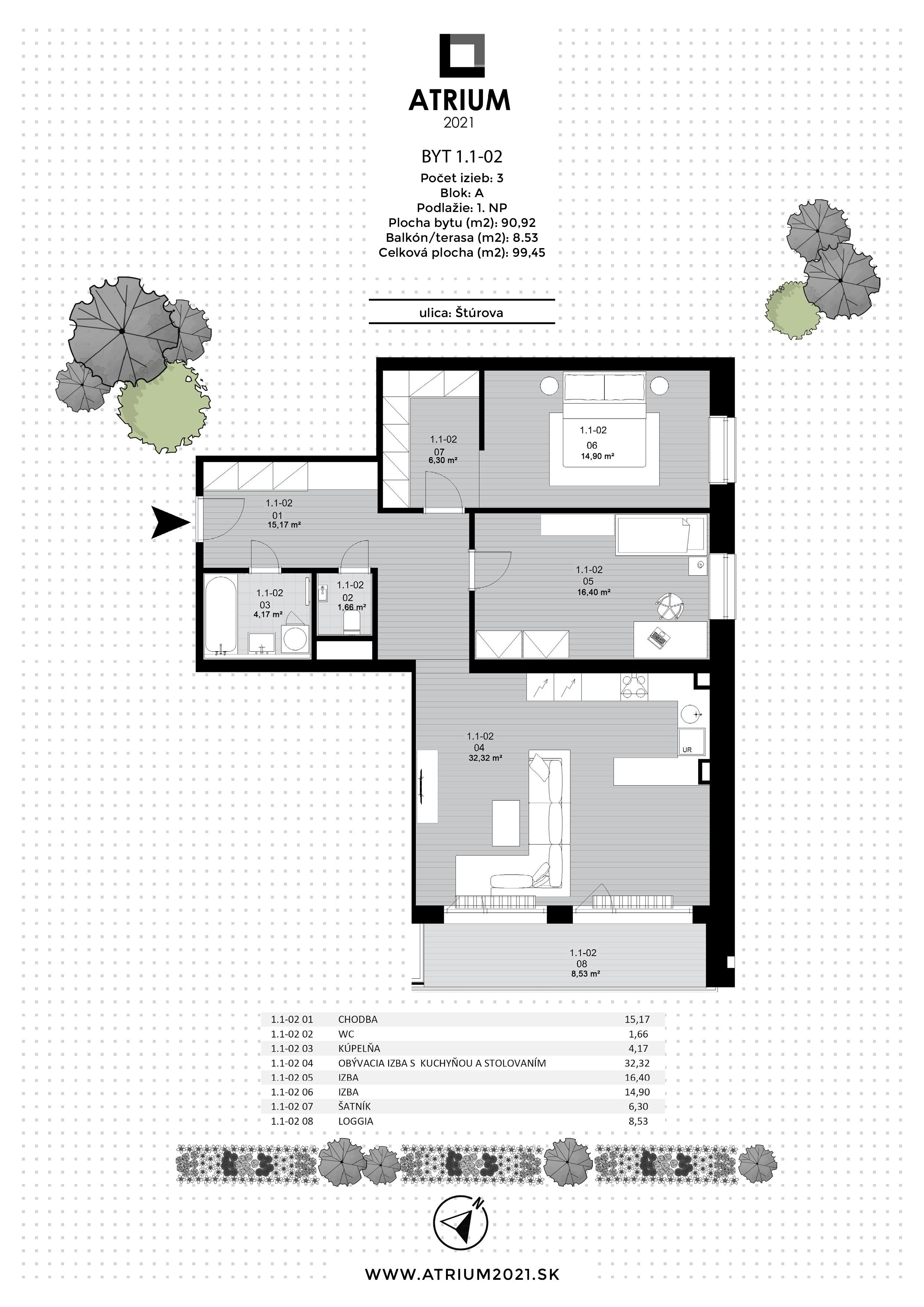 Atrium 2021 - 1.1-02 - Pôdorys