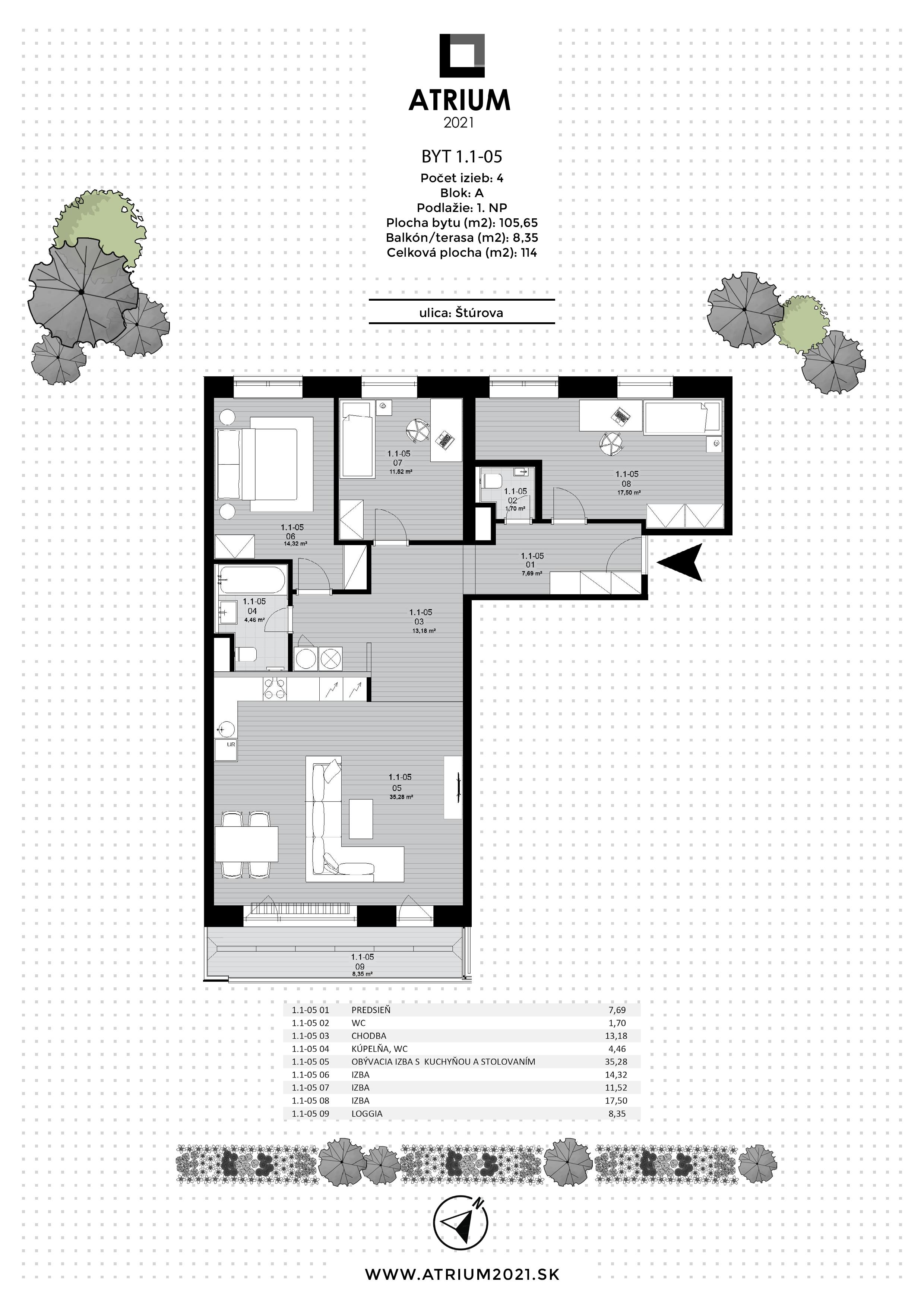 Atrium 2021 - 1.1-05 - Pôdorys