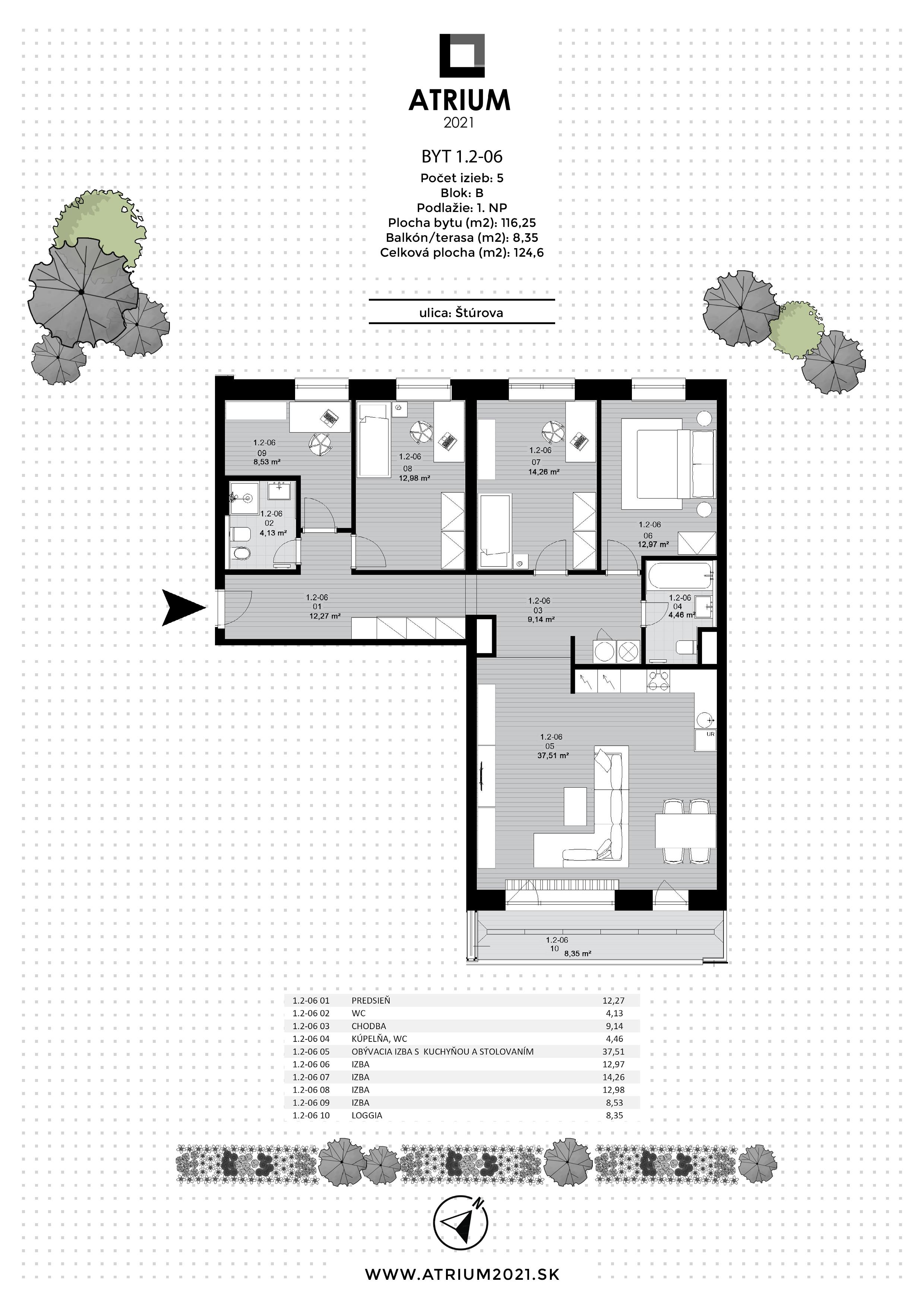 Atrium 2021 - 1.2-06 - Pôdorys