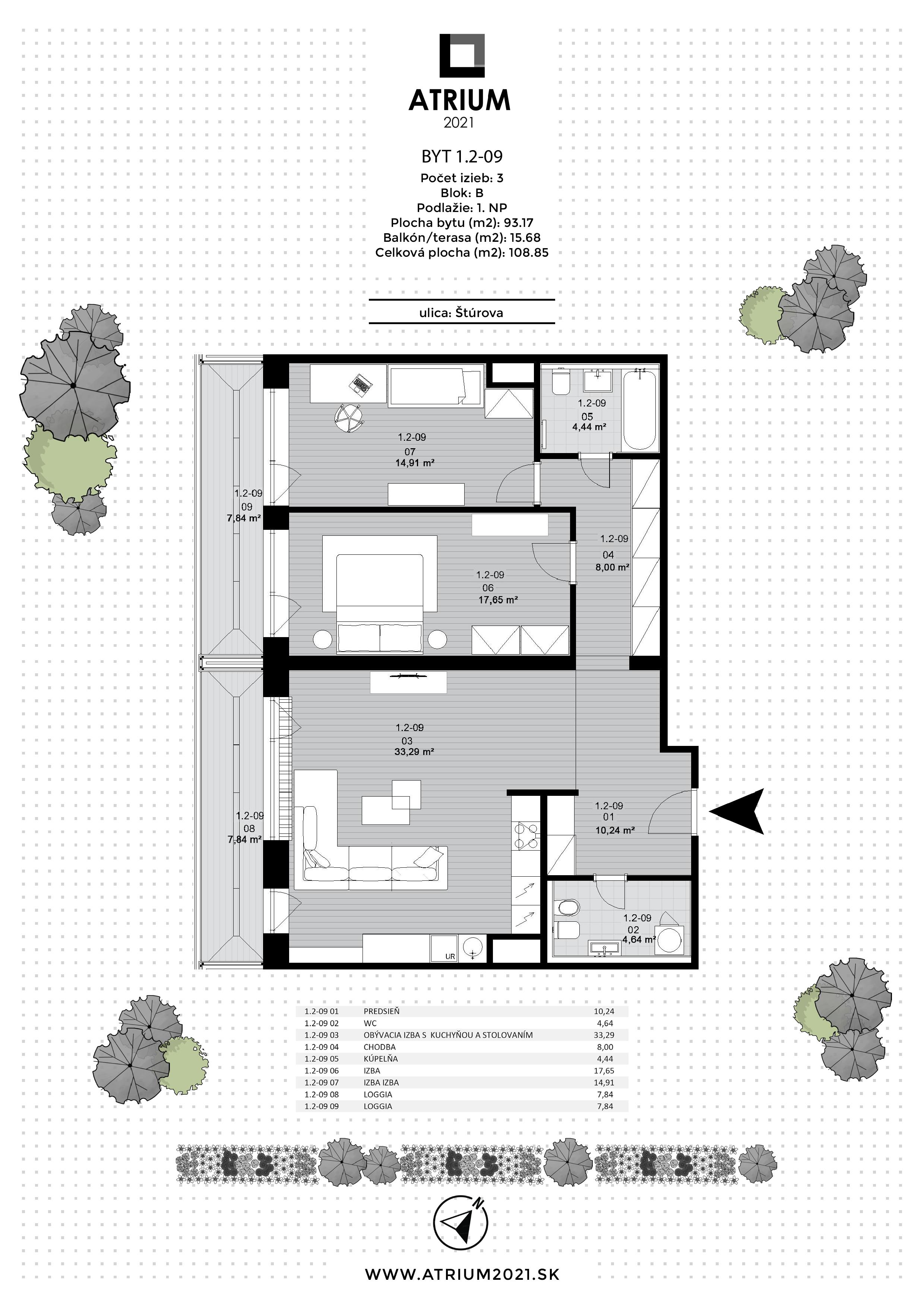 Atrium 2021 - 1.2-09 - Pôdorys