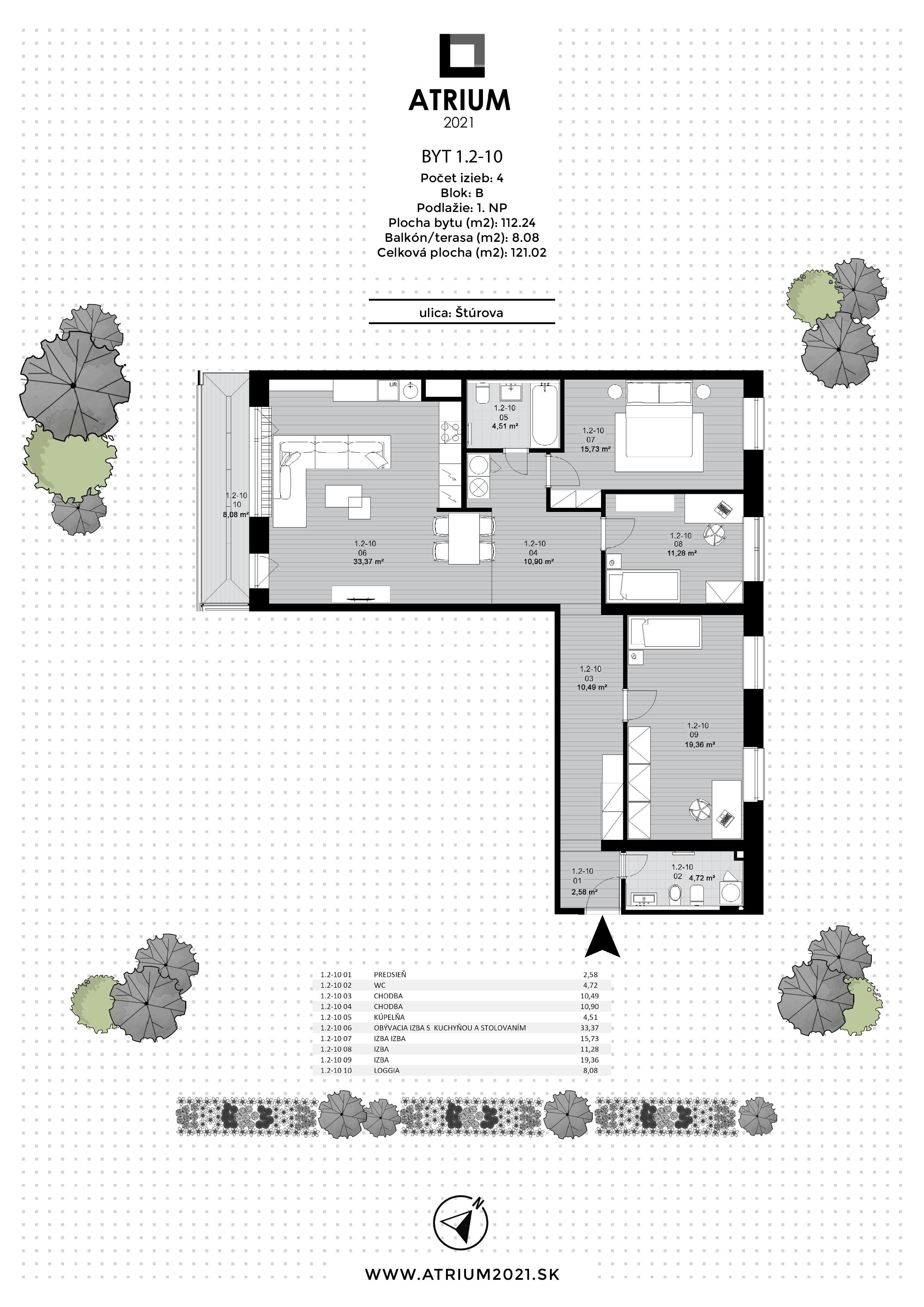 Atrium 2021 - 1.2-10 - Pôdorys