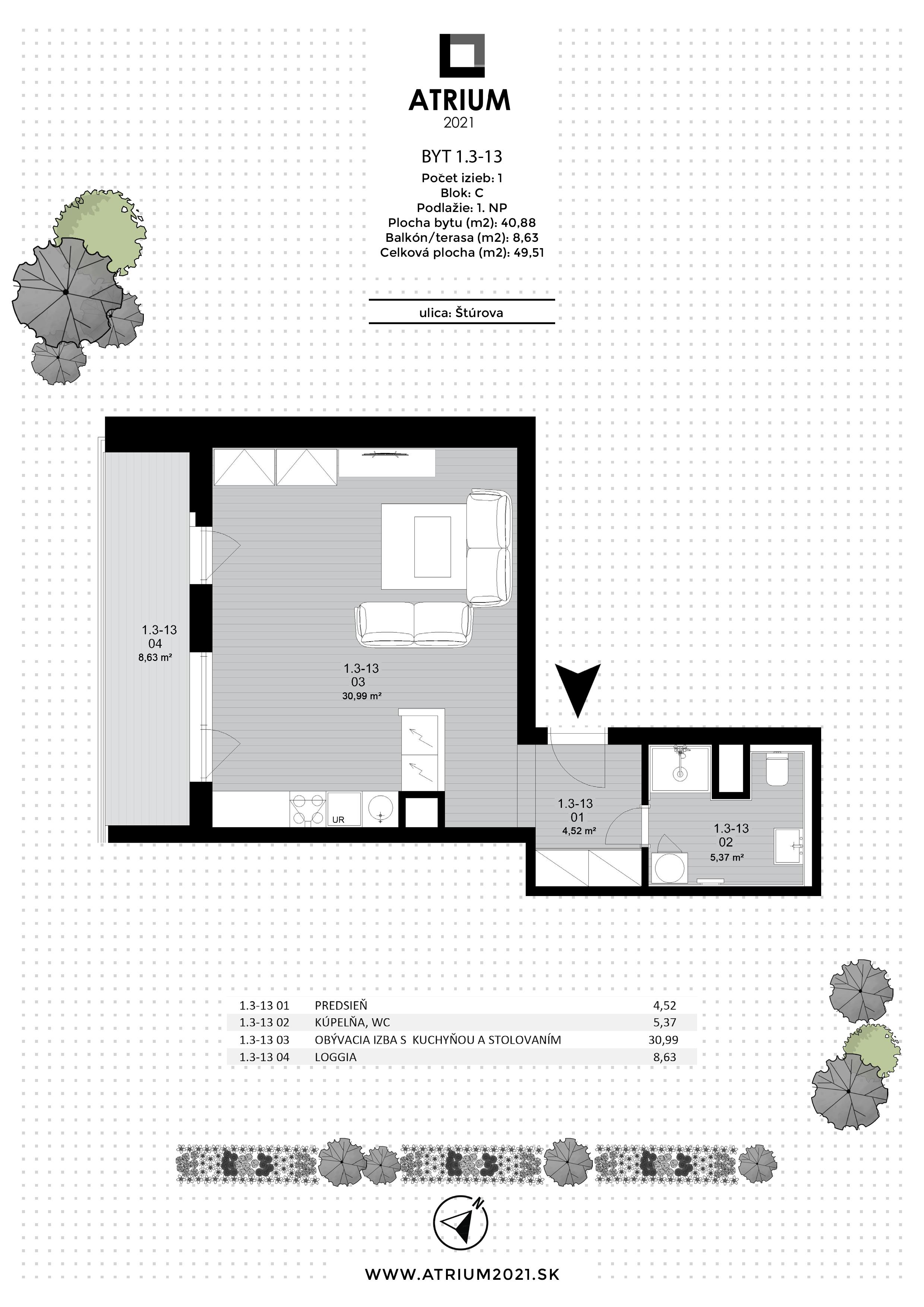 Atrium 2021 - 1.3-13 - Pôdorys
