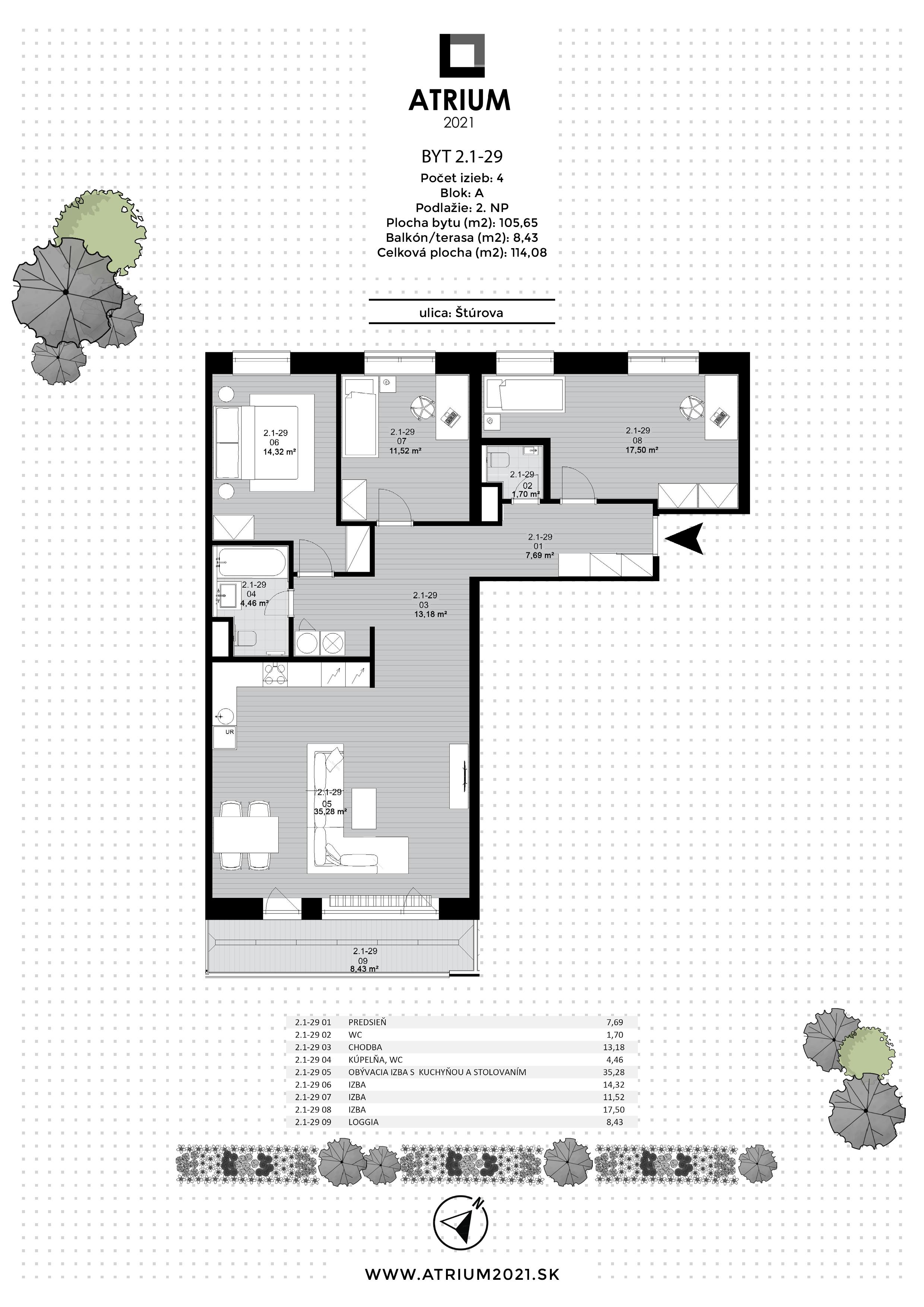 Atrium 2021 - 2.1-29 - Pôdorys