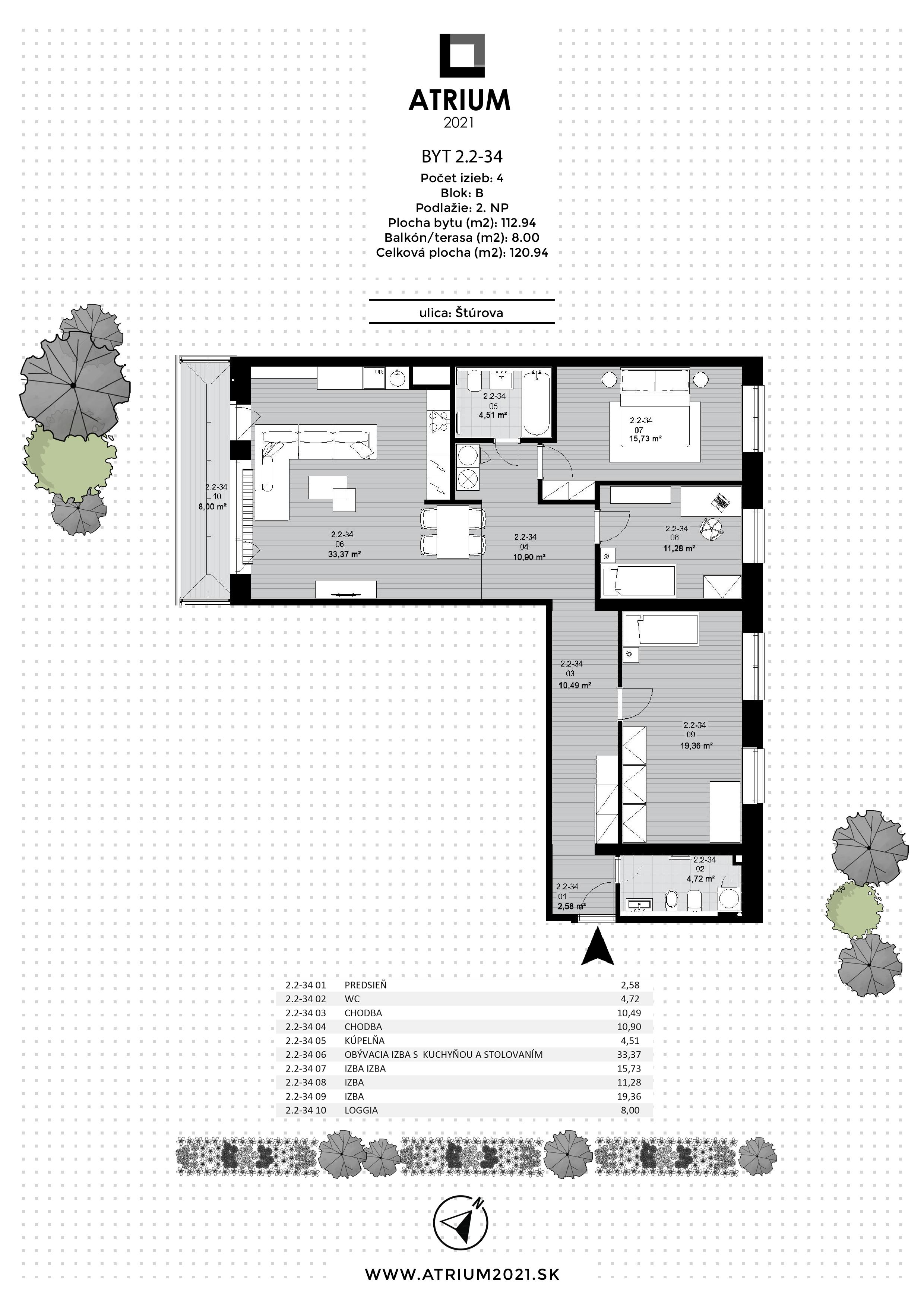 Atrium 2021 - 2.2-34 - Pôdorys