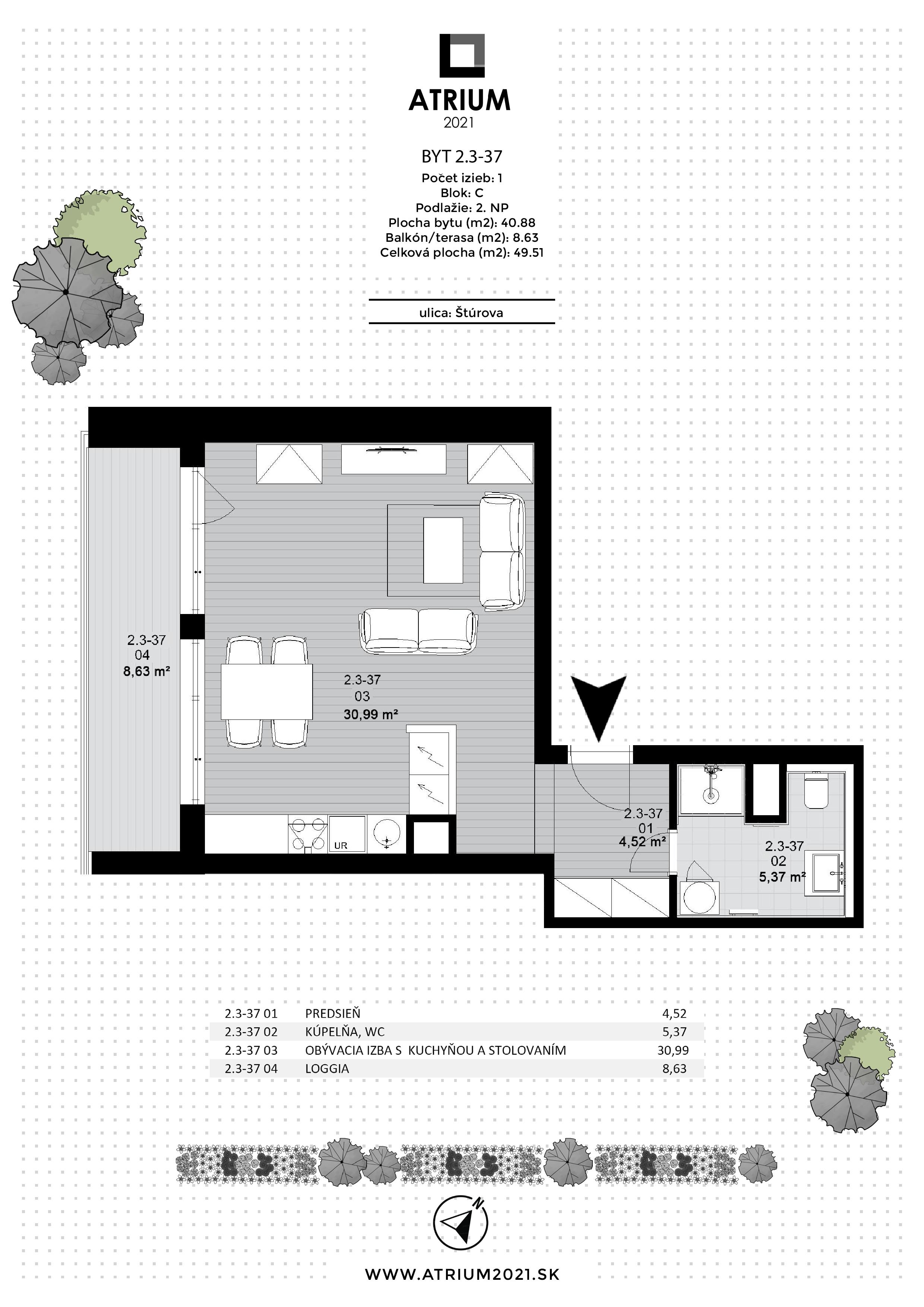 Atrium 2021 - 2.3-37 - Pôdorys