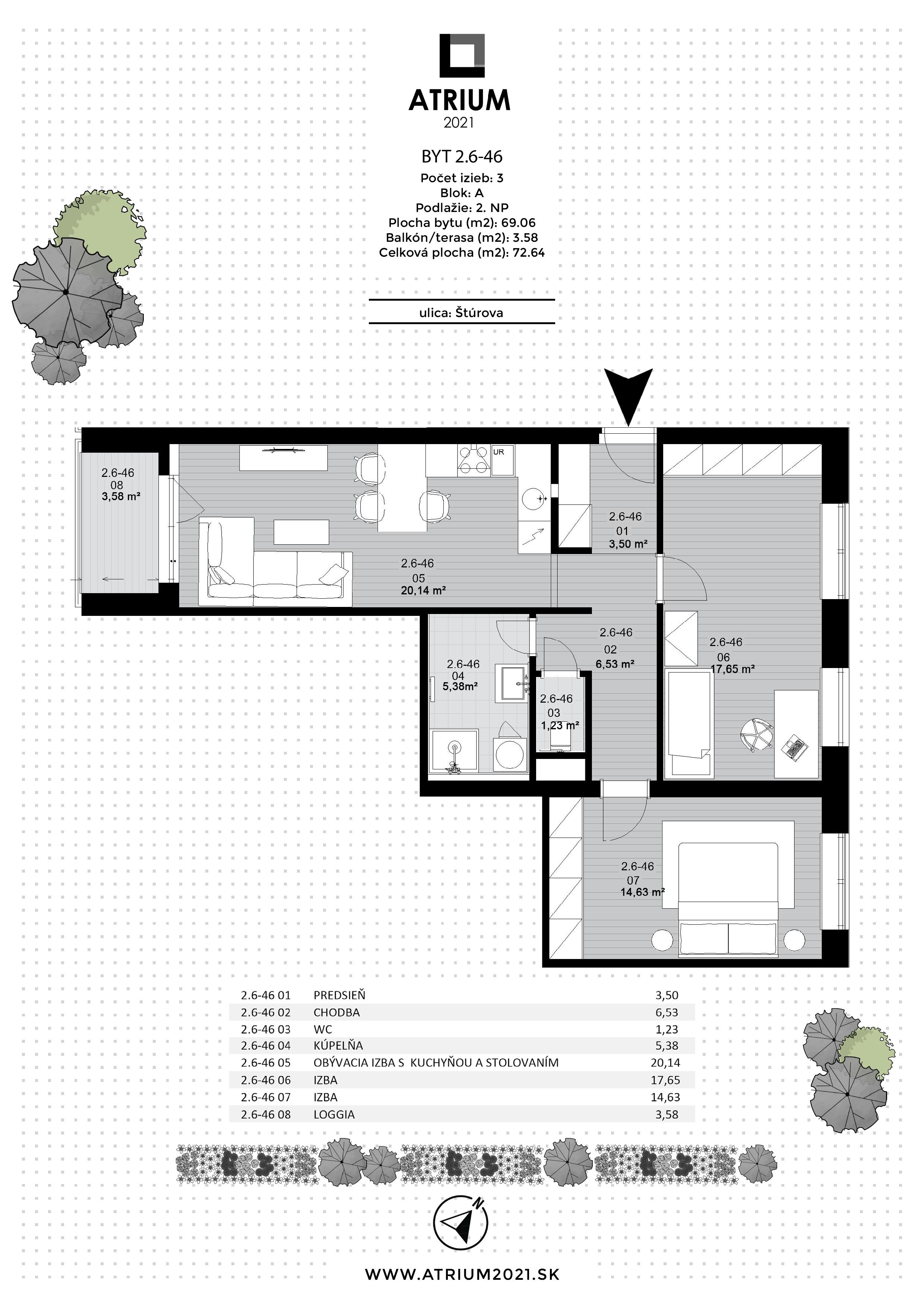 Atrium 2021 - 2.6-46 - Pôdorys