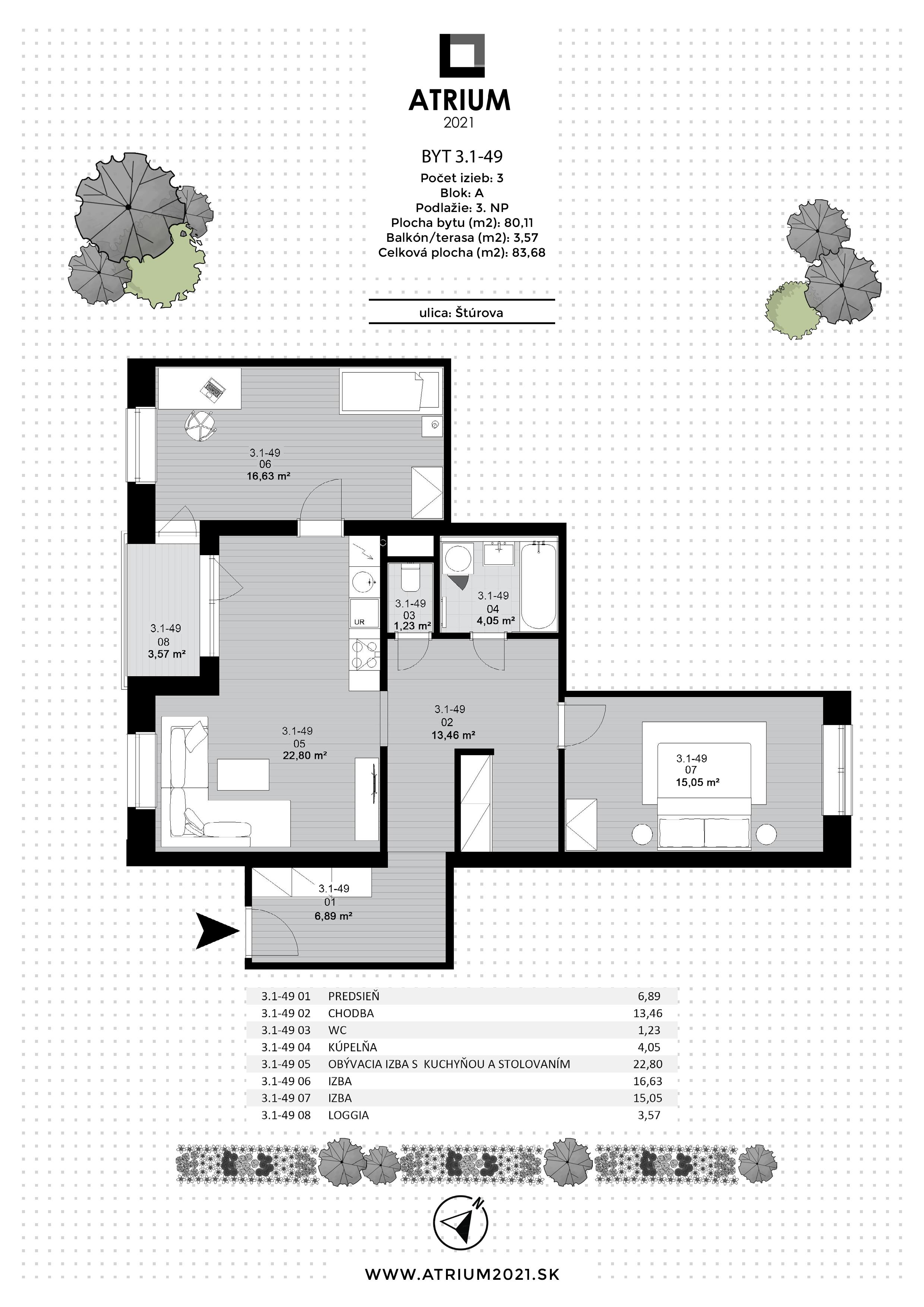 Atrium 2021 - 3.1-49 - Pôdorys