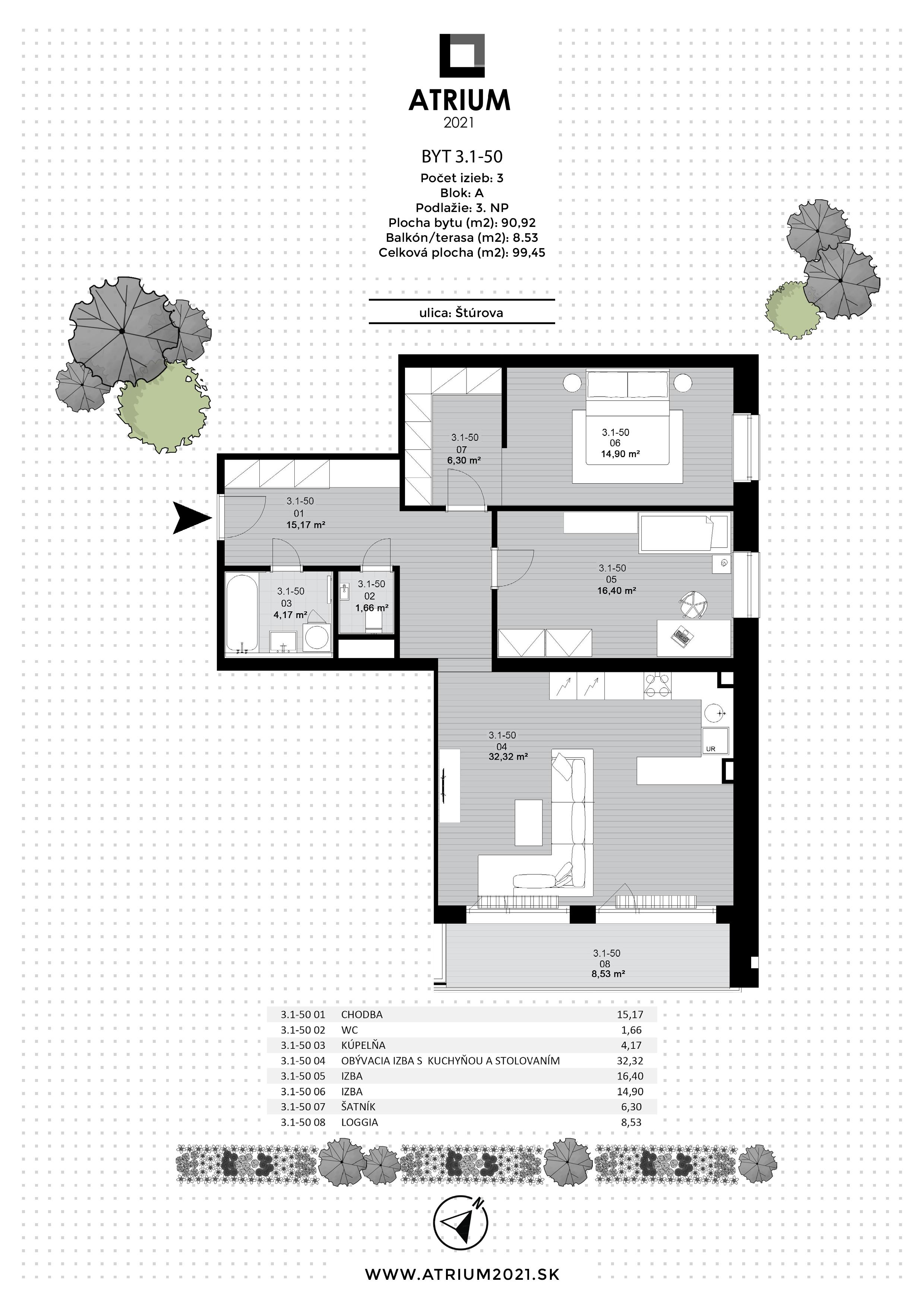 Atrium 2021 - 3.1-50 - Pôdorys