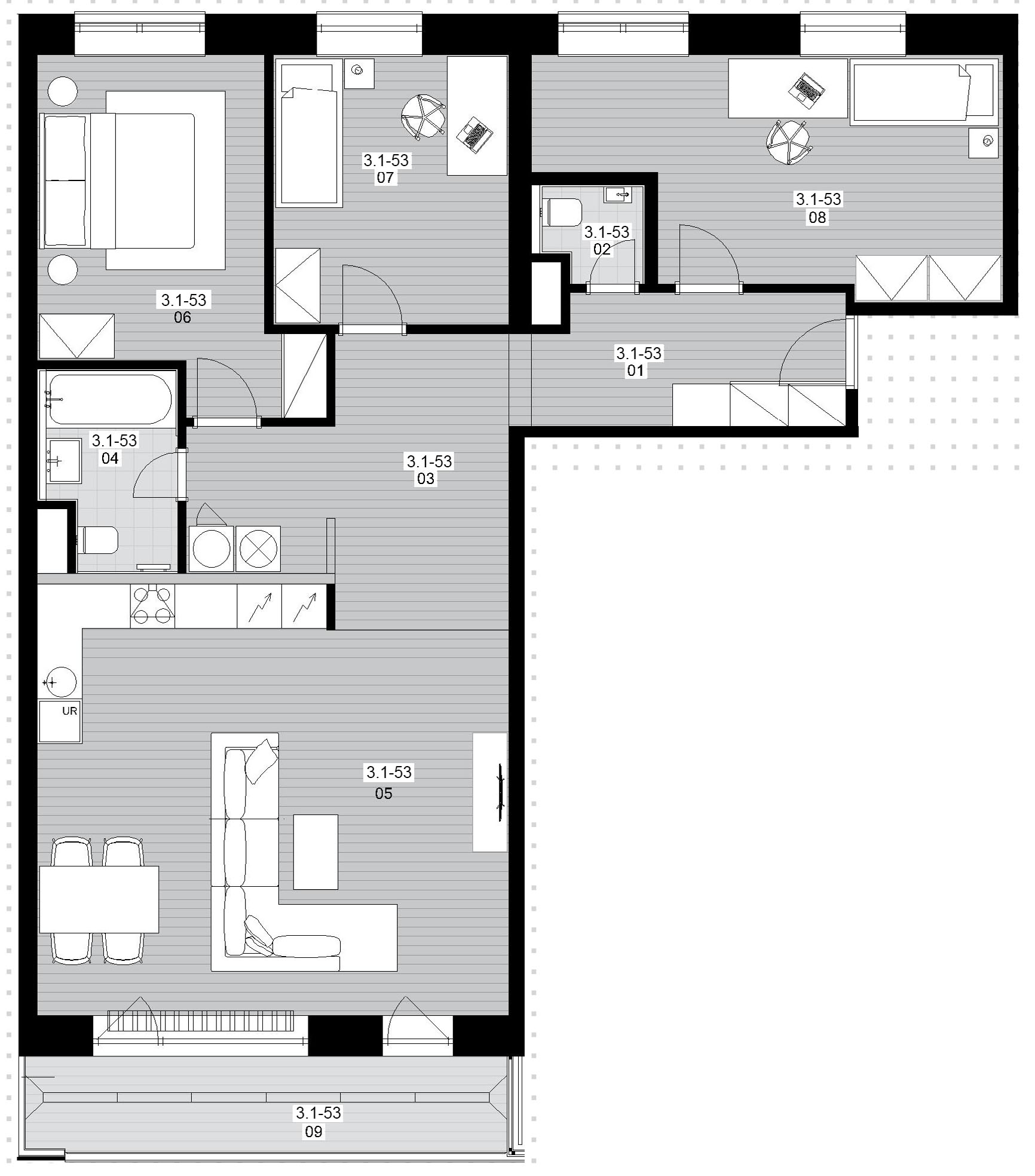 Atrium 2021 - 3.1-53 - Pôdorys
